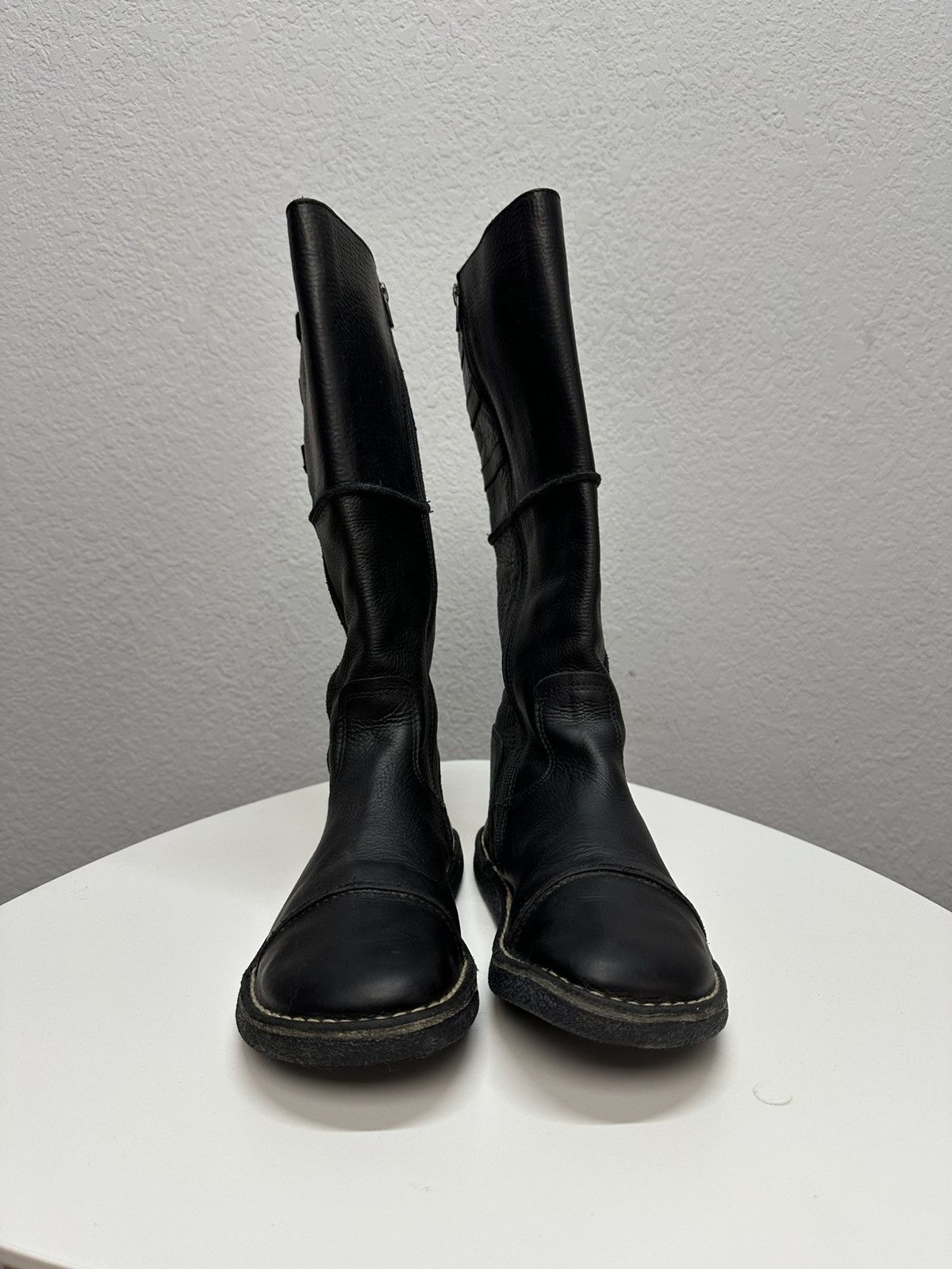Kickers Vintage Kickers Belted Leather Biker High Boots AS 98 Style Size US 7.5 / EU 40-41 - 2 Thumbnail