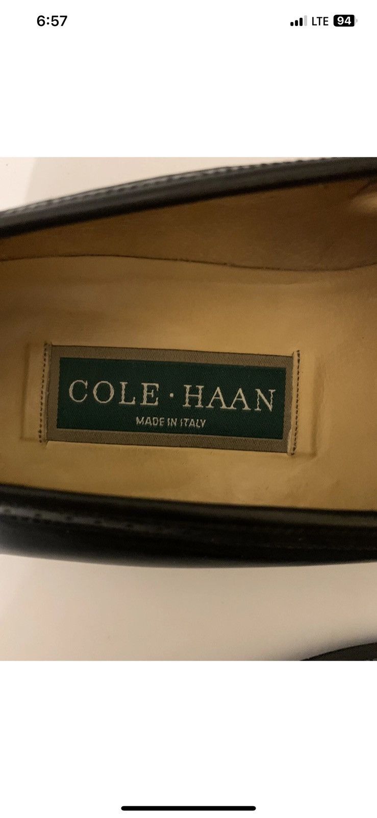 Cole Haan Cole Haan Black Cap-Toe Tassel Loafers Men 10M Made in Italy Size US 10 / EU 43 - 6 Thumbnail