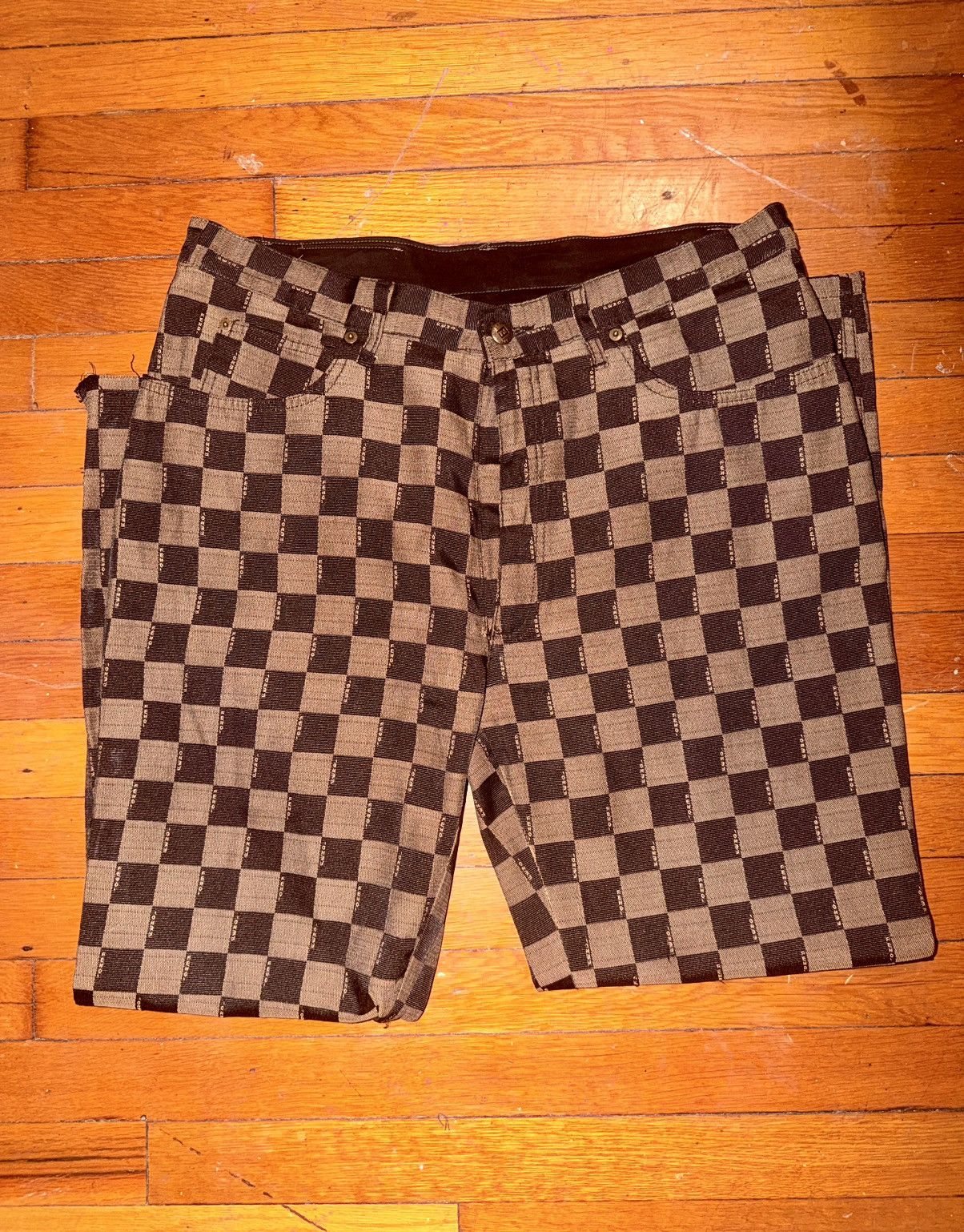 Fendi Fendi Checkered Monogram Jeans Size 36" / US 14 / IT 50 - 5 Thumbnail