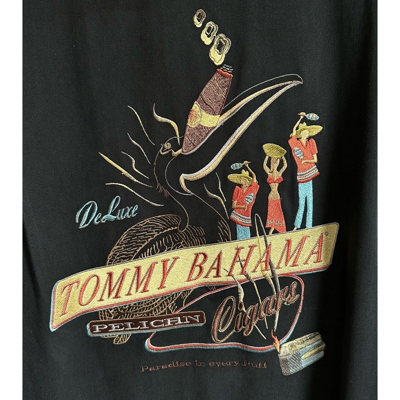 Tommy Bahama Tommy Bahama Silk Embroidered Button Up Shirt Size US L / EU 52-54 / 3 - 4 Thumbnail
