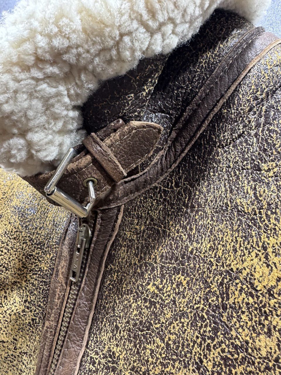 Other F16 Type Aviation Air Force US Army Style Sheepskin Jacket Size US M / EU 48-50 / 2 - 20 Thumbnail