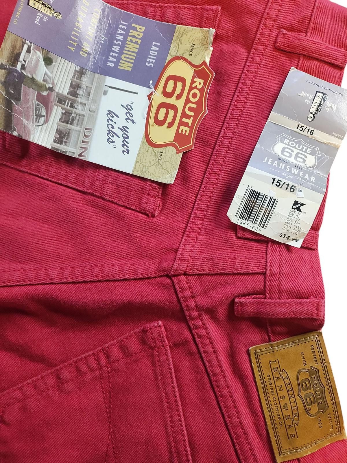 Route 66 Route 66 Red Casual Women's Pants Size 15/16 Size 38" / US 16 / IT 52 - 4 Thumbnail