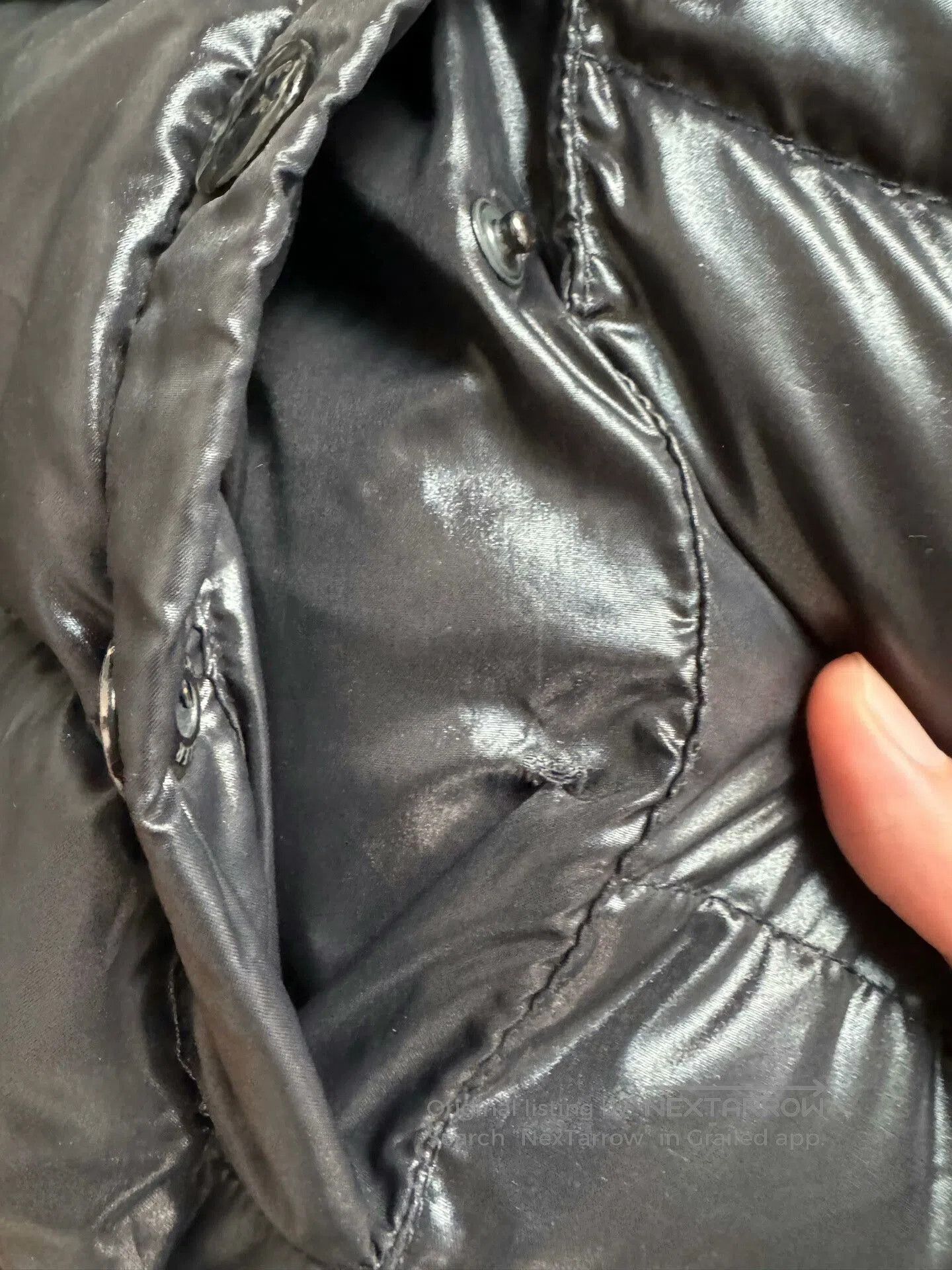 Moncler Moncler Shiny Hooded Down Jacket. Size US XS / EU 42 / 0 - 6 Thumbnail