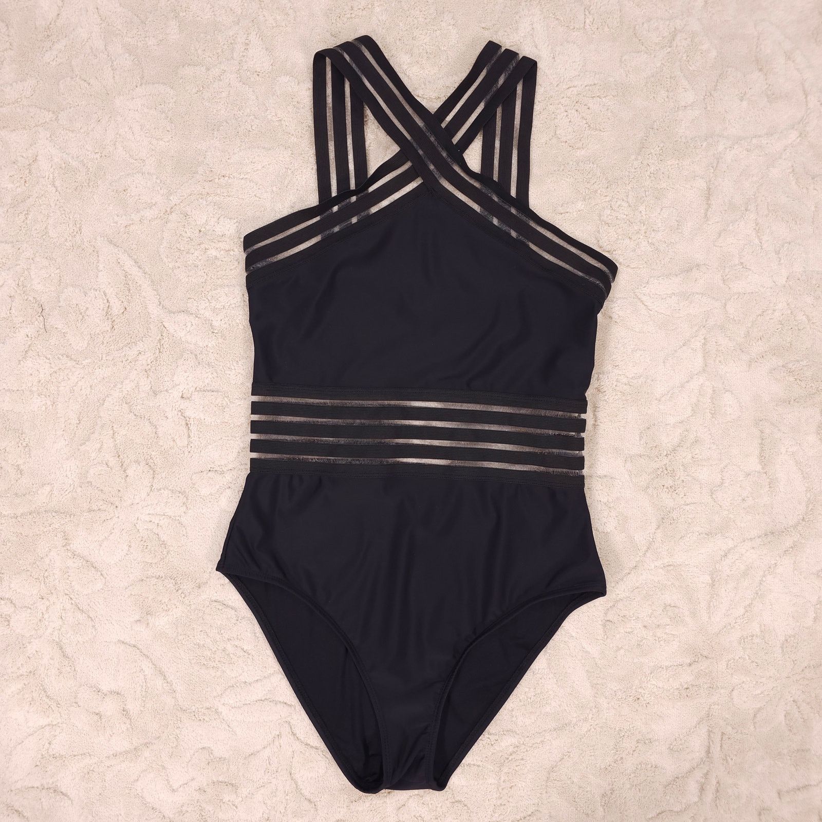 Other Aava Imogen Crossover Swimsuit Black Sz Large Size ONE SIZE - 5 Thumbnail