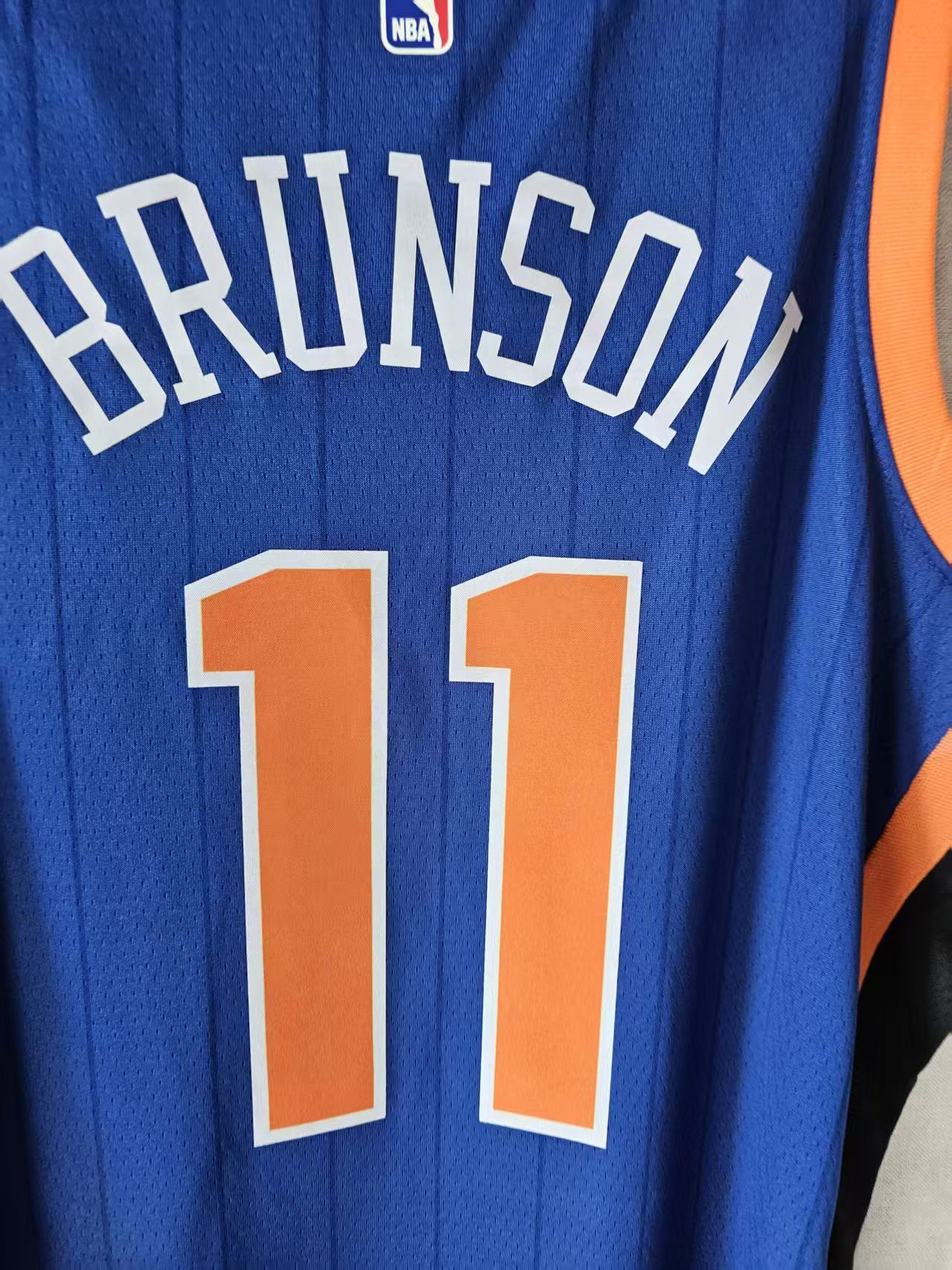 NBA New York Knicks 11 Jalen Brunson Jersey Blue Size US XL / EU 56 / 4 - 4 Thumbnail