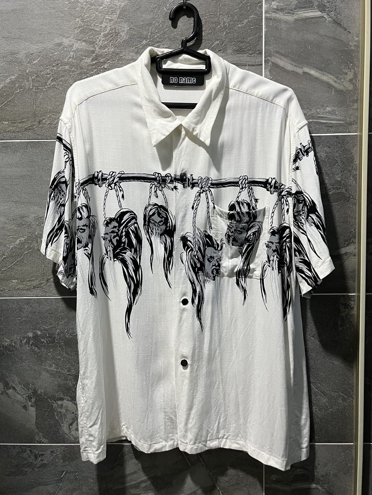 Star Of Hollywood STAR OF HOLLYWOOD × BEAMS SHRUNKEN HEAD Rayon Open Shirt Size US L / EU 52-54 / 3 - 4 Thumbnail