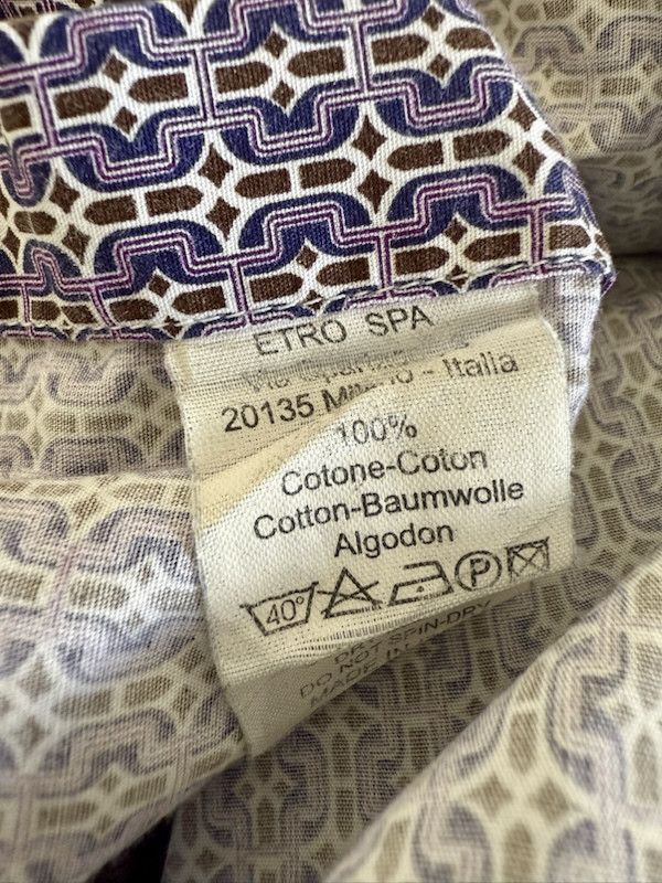 Etro Etro Milano Camicia Uomo Taglia L Size US L / EU 52-54 / 3 - 10 Thumbnail