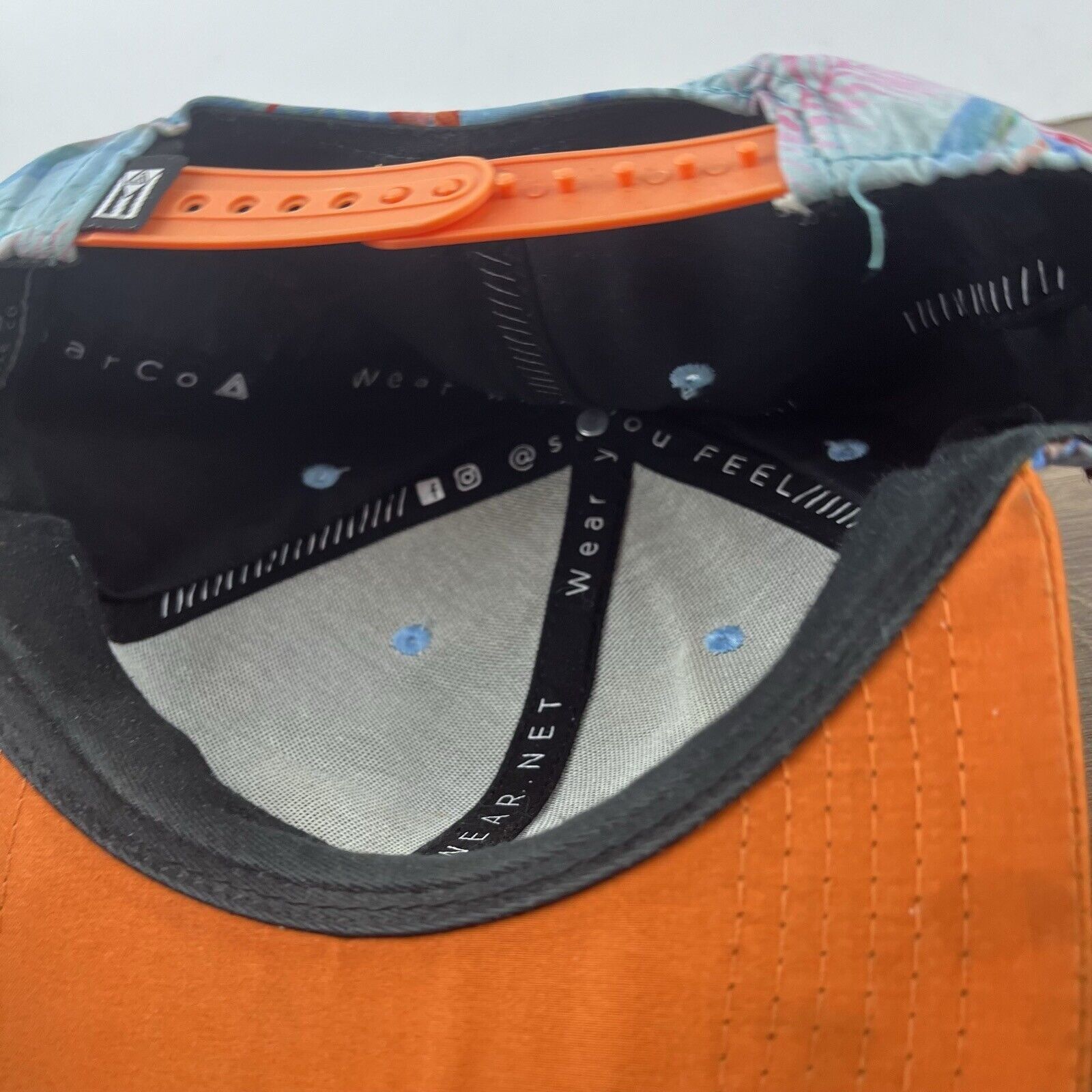 Other Status Hat Orange Blue Snapback Hat Blue Adjustable Hat Adul Size ONE SIZE - 16 Thumbnail