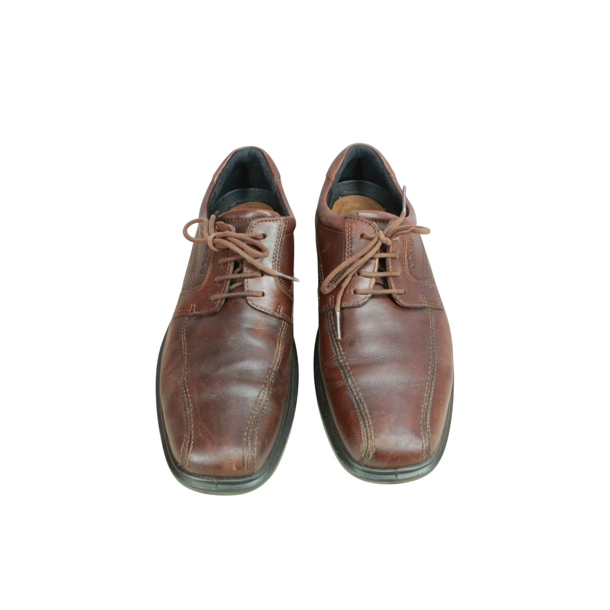 Ecco × Leather Ecco Helsinki Men's Leather Bike Toe Comfort Dress Shoes Size US 9 / EU 42 - 5 Thumbnail