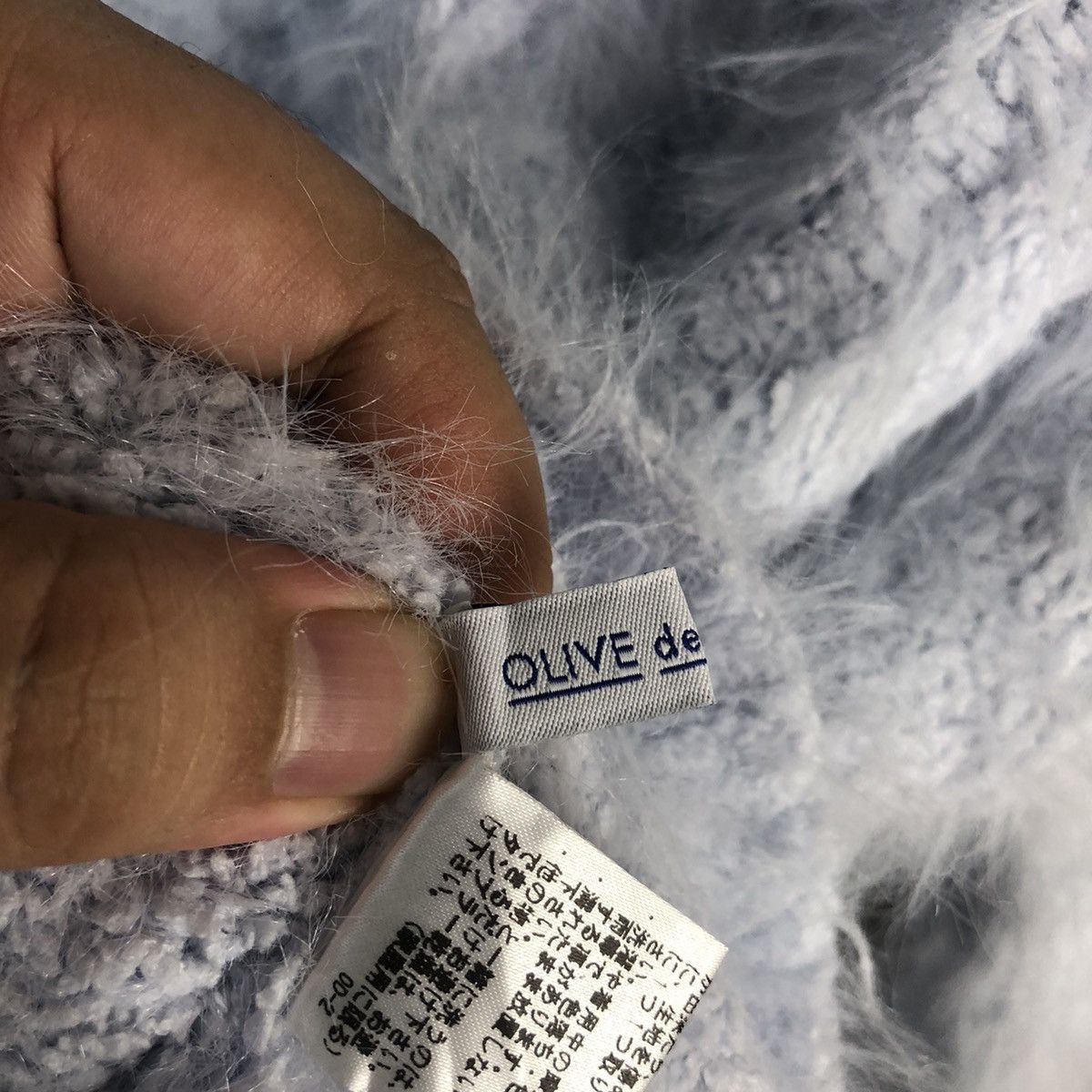 Vintage DL Olive Des Olive shaggy mohair fur Purple Knitwear #C024 Size M / US 6-8 / IT 42-44 - 10 Thumbnail