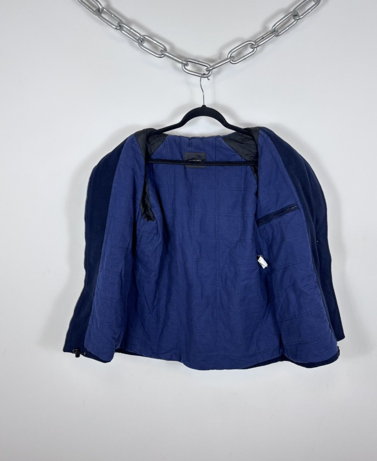 Valentino Vintage Valentino Sport Women’s Navy Blue Hooded Jacket Size S / US 4 / IT 40 - 11 Thumbnail