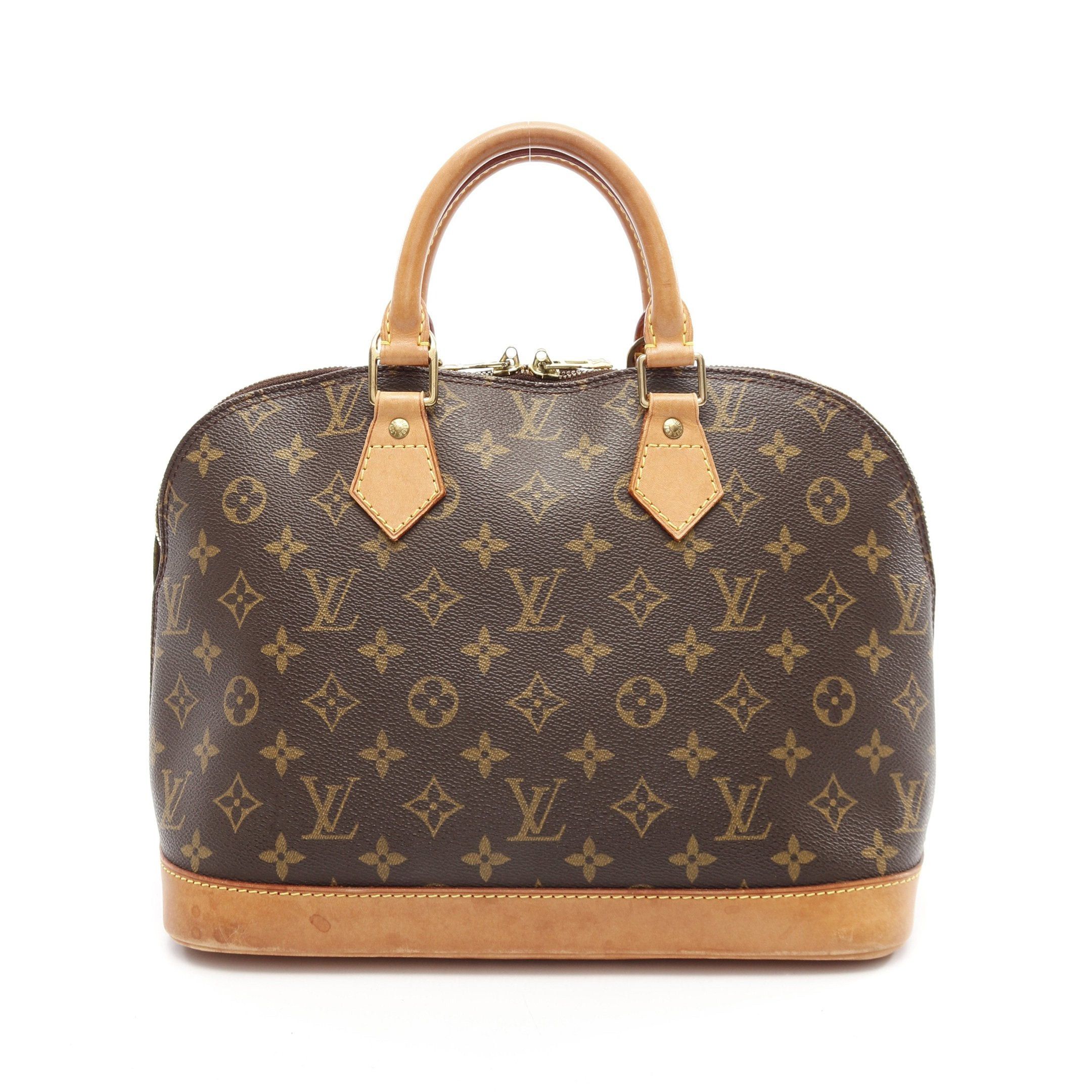 Louis Vuitton Louis Vuitton Alma Pm Monogram Handbag Leather Brown Size ONE SIZE - 1 Thumbnail