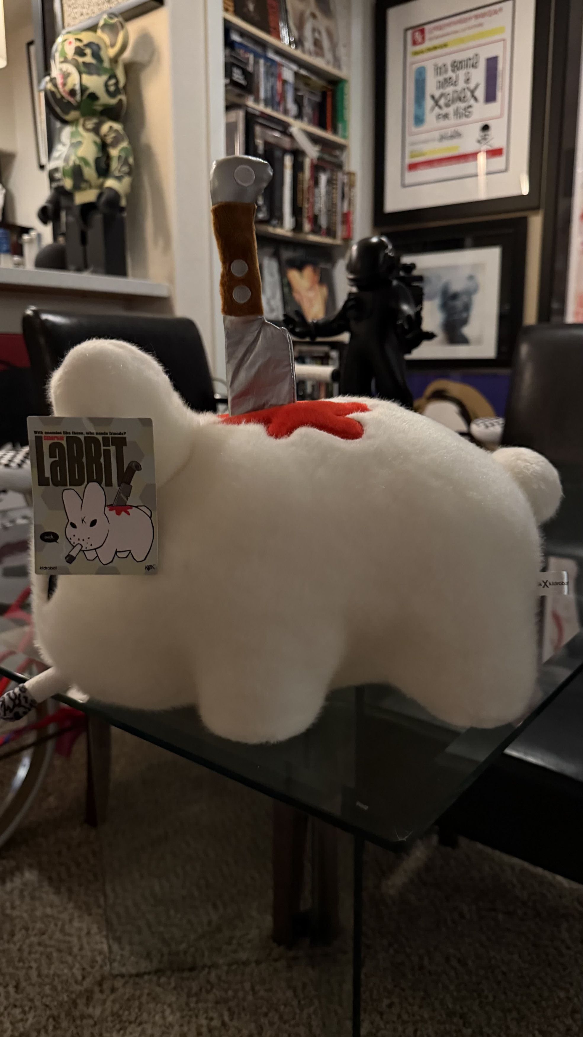 Kid Robot *RARE* KOZIK KIDROBOT BACKSTAB SMORKIN LABBIT 14" KAWS Size ONE SIZE - 4 Thumbnail