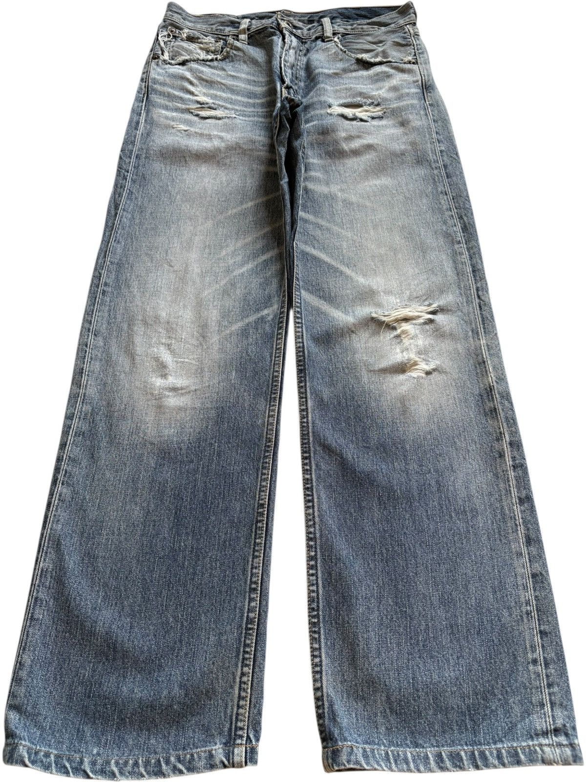 Vintage 90s Levis 503 Faded Wash Distressed Baggy Jeans