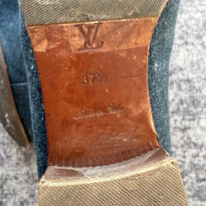 Louis Vuitton Louis Vuitton Stylish Denim Loafers for Women -2508 Size US 7 / IT 37 - 5 Thumbnail
