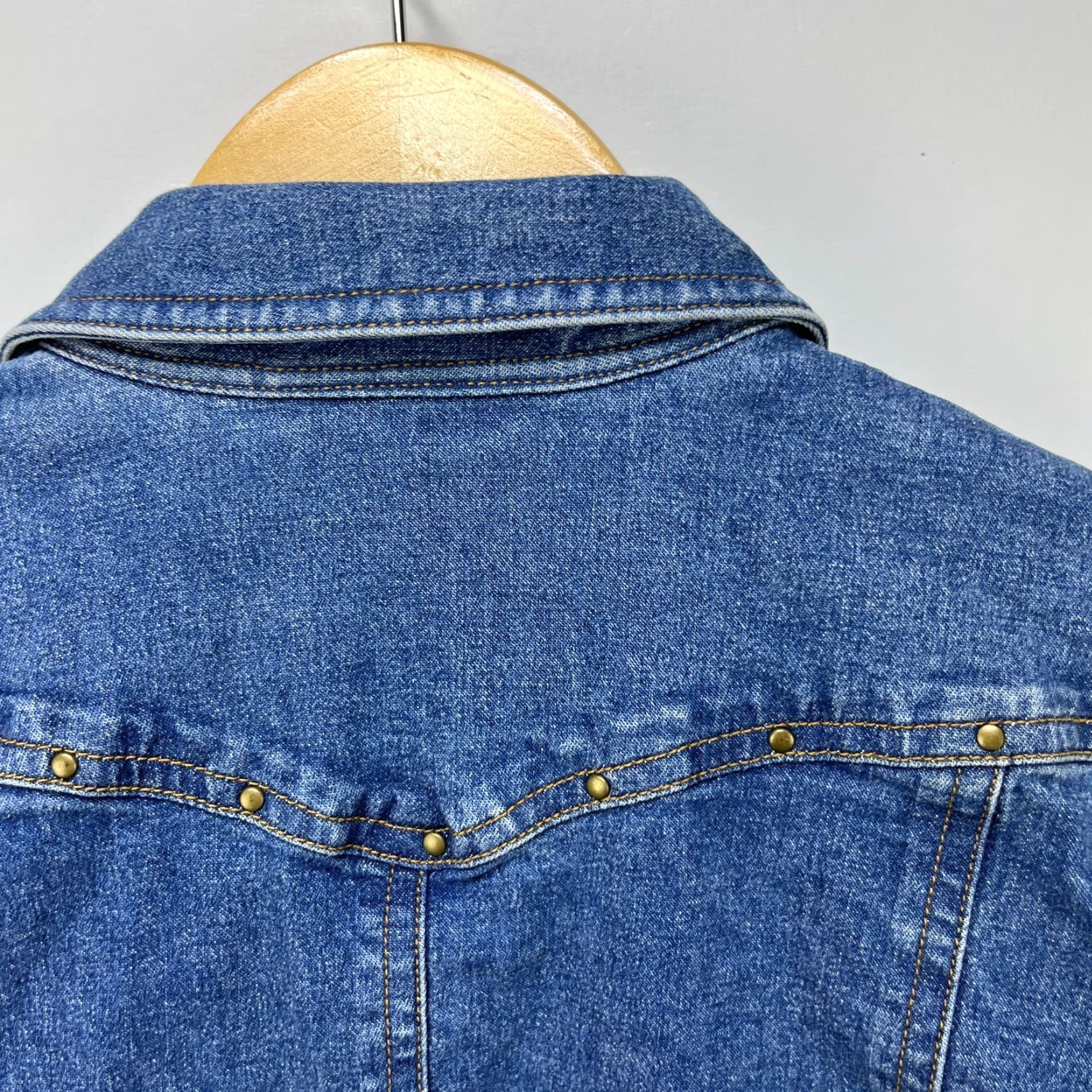 Ralph Lauren VINTAGE Ralph Lauren Denim Jacket Womens L Blue 90s Denim Jacket Snap Size L / US 10 / IT 46 - 5 Thumbnail