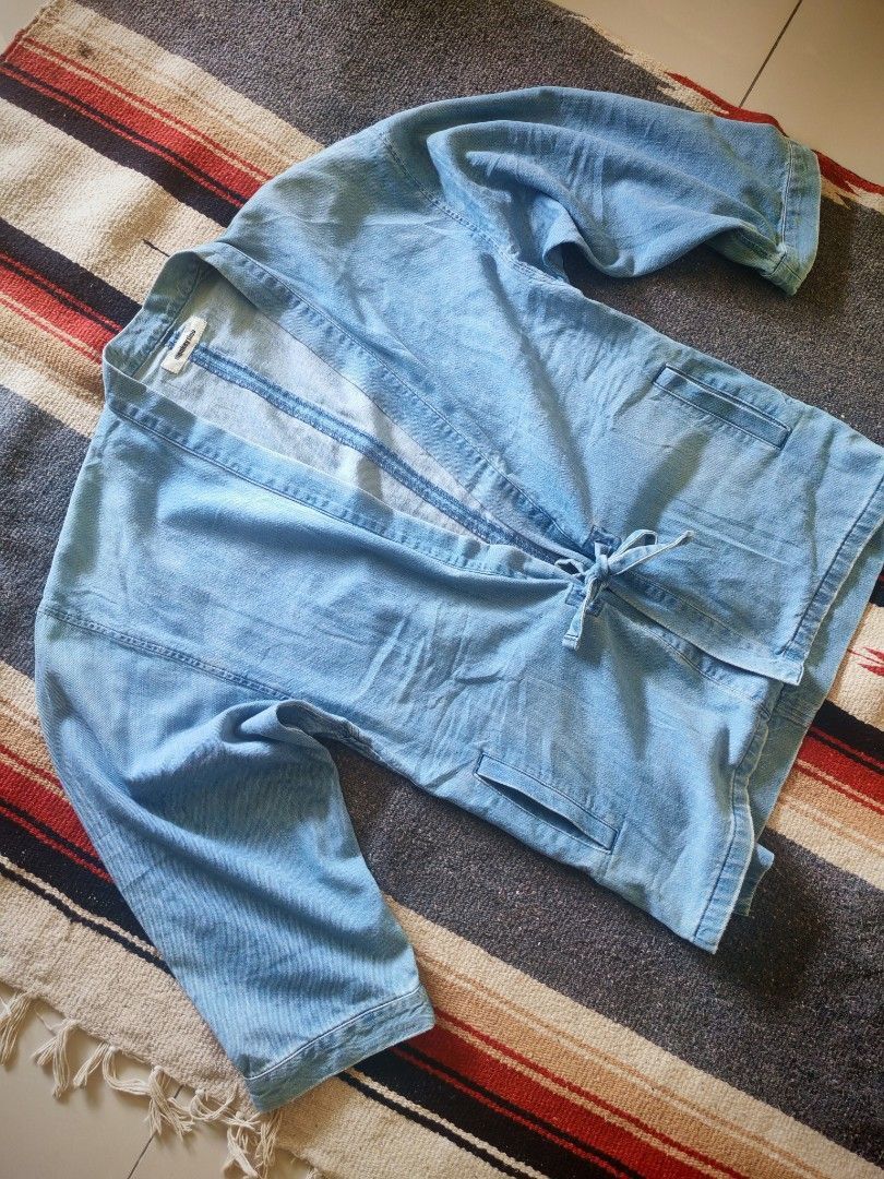 monkey time Monkey Time Denim Kimono Jacket by United Arrows Japan Size US S / EU 44-46 / 1 - 3 Thumbnail