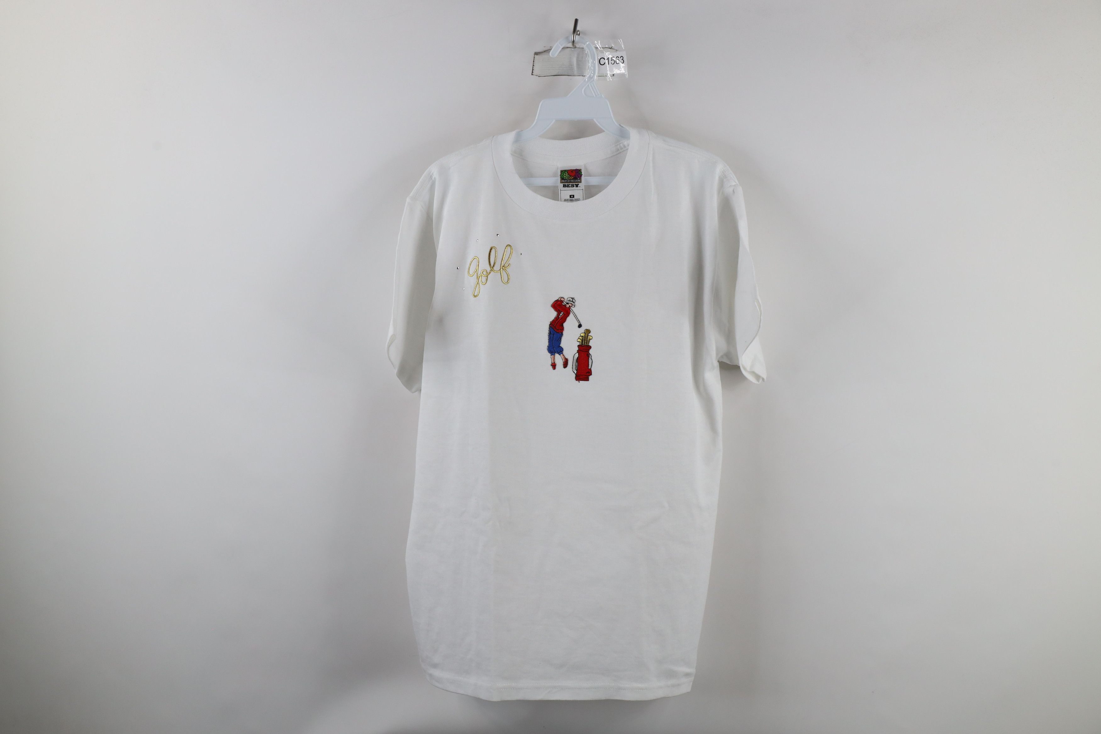 Vintage Vintage 90s Streetwear Golf Short Sleeve T-Shirt White Size M / US 6-8 / IT 42-44 - 1 Thumbnail