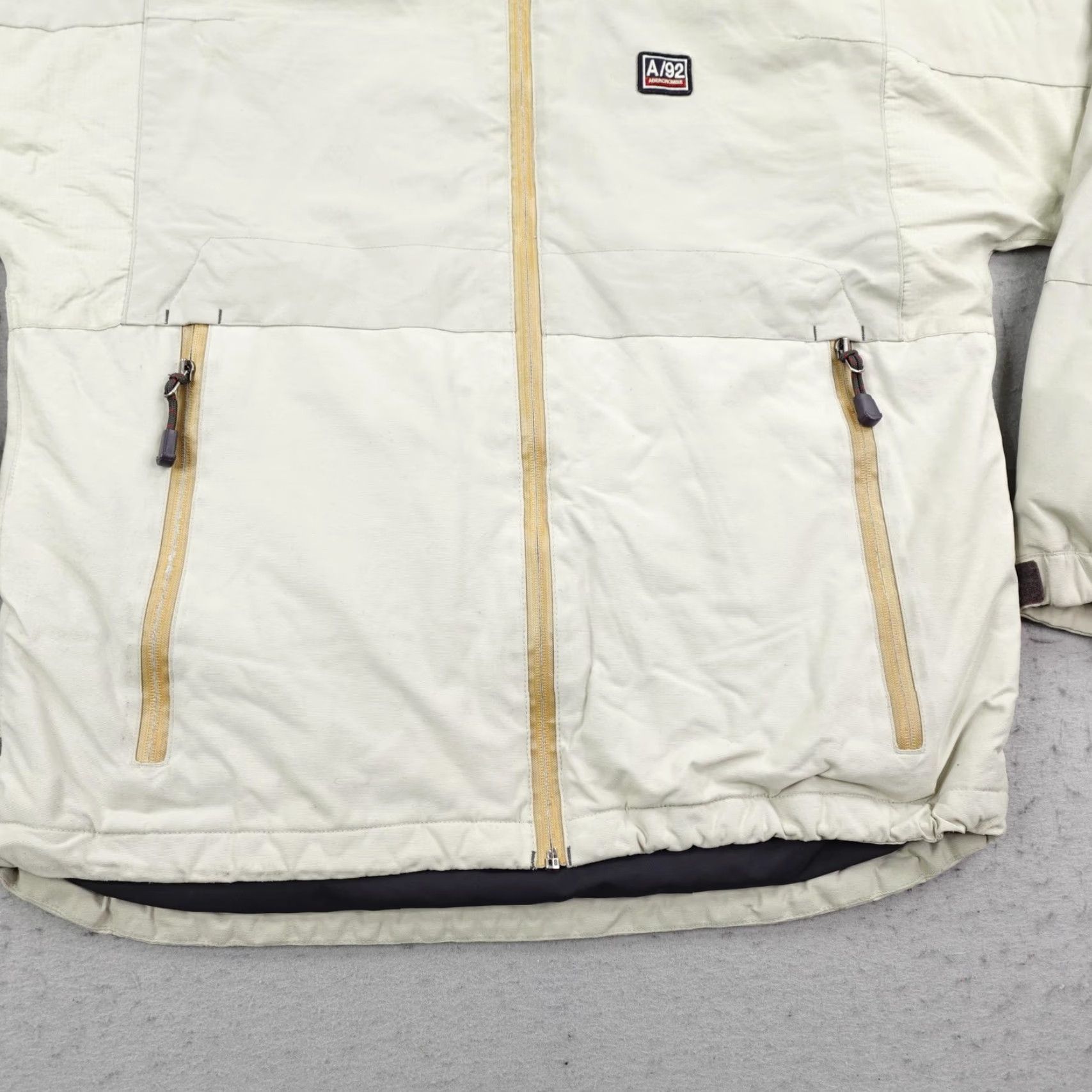 Abercrombie & Fitch VINTAGE Abercrombie & Fitch Jacket Mens M Beige Windbreaker Zip Pockets 90s Y2K Size US M / EU 48-50 / 2 - 4 Thumbnail