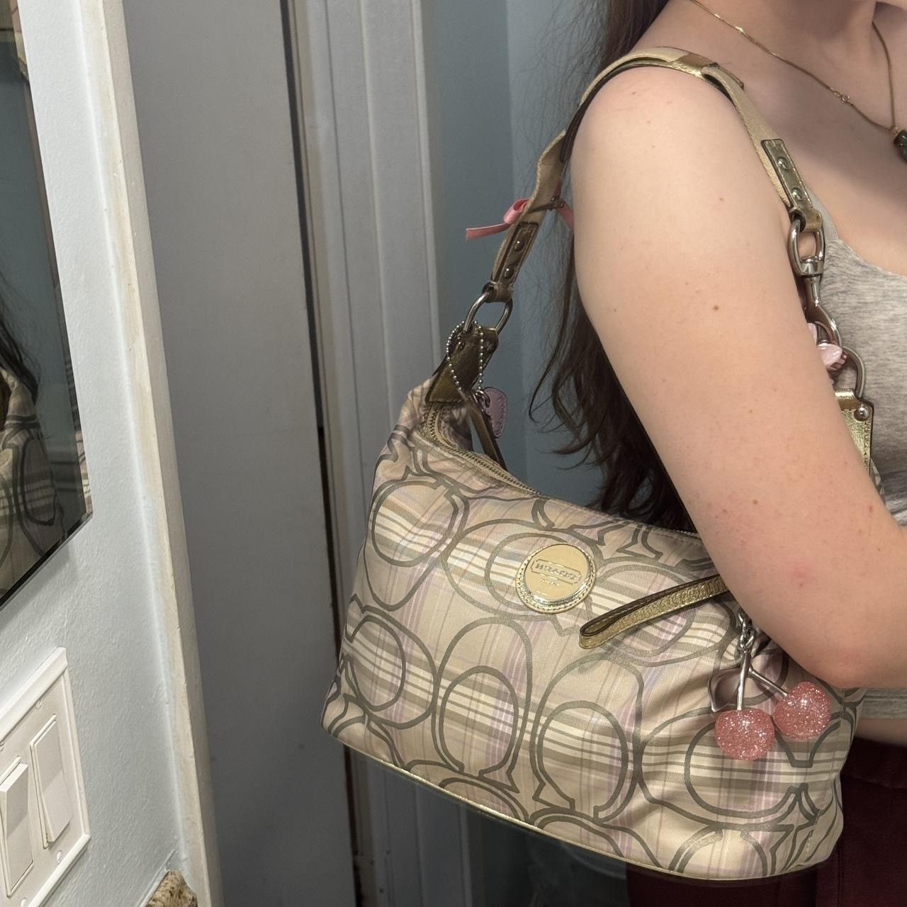 Coach Y2K Plaid Monogramed Coach Bag Size ONE SIZE - 8 Thumbnail