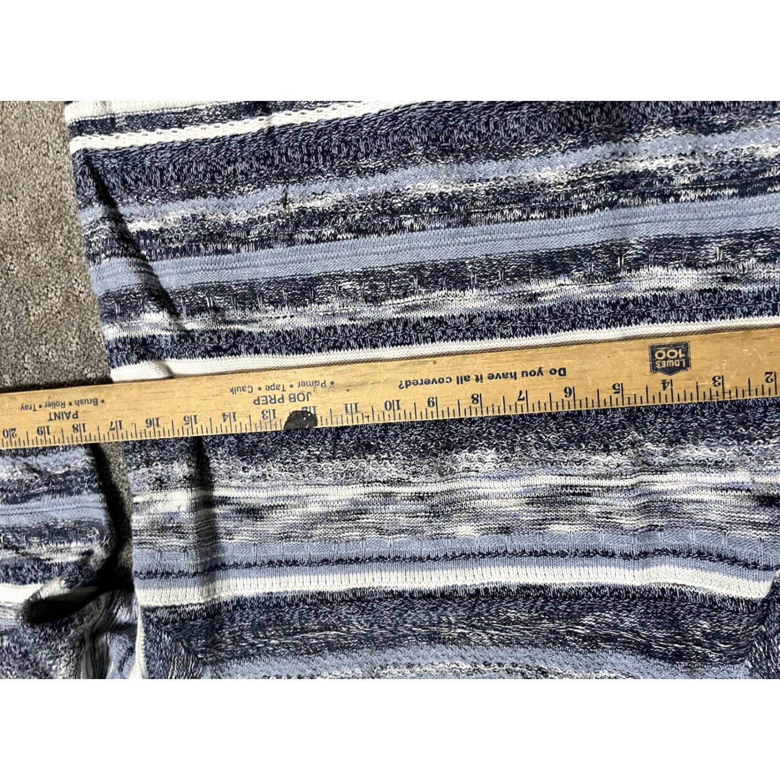 Tommy Hilfiger VINTAGE Tommy Hilfiger Blue Stripe Pullover Sweater Women Large 3/4 Sleeve Casual Size L / US 10 / IT 46 - 4 Thumbnail