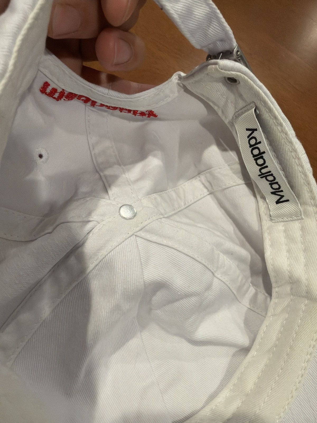 Madhappy Madhappy logo cap white Size ONE SIZE - 5 Thumbnail