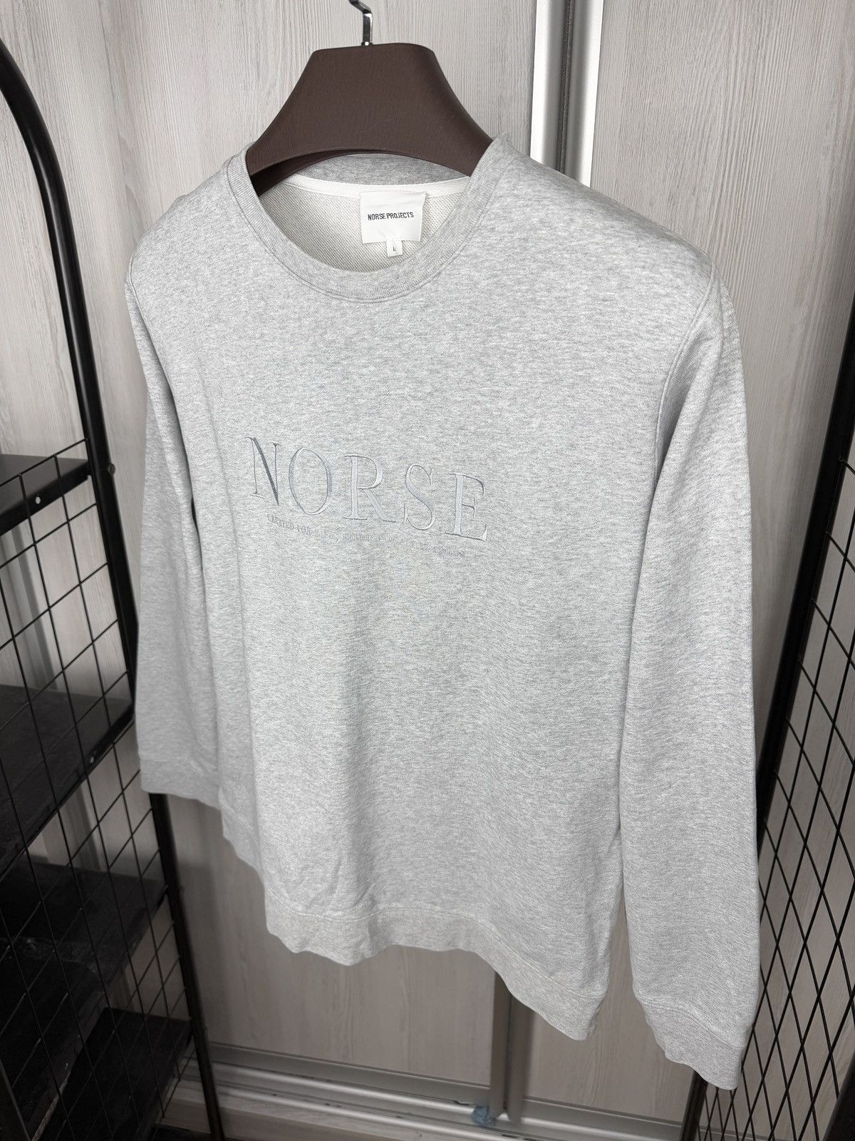 Norse Projects Norse Projects VAGN SERIF LOGO Sweatshirt Men's Crew Neck L Size US L / EU 52-54 / 3 - 6 Thumbnail