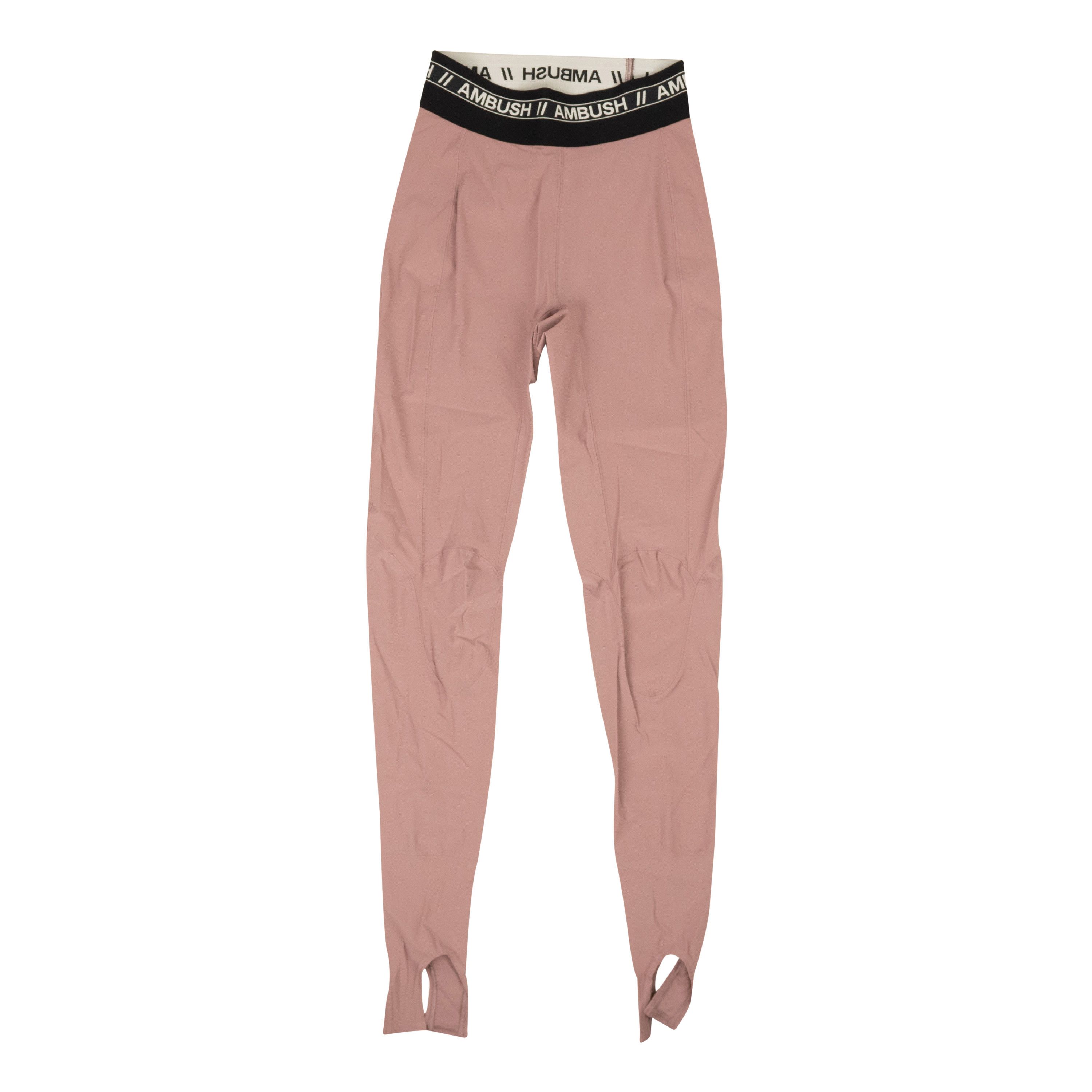 image of Ambush Design Pink Polyamide Scuba Fitted Slit Cuff Pants Size 2/38, Women's