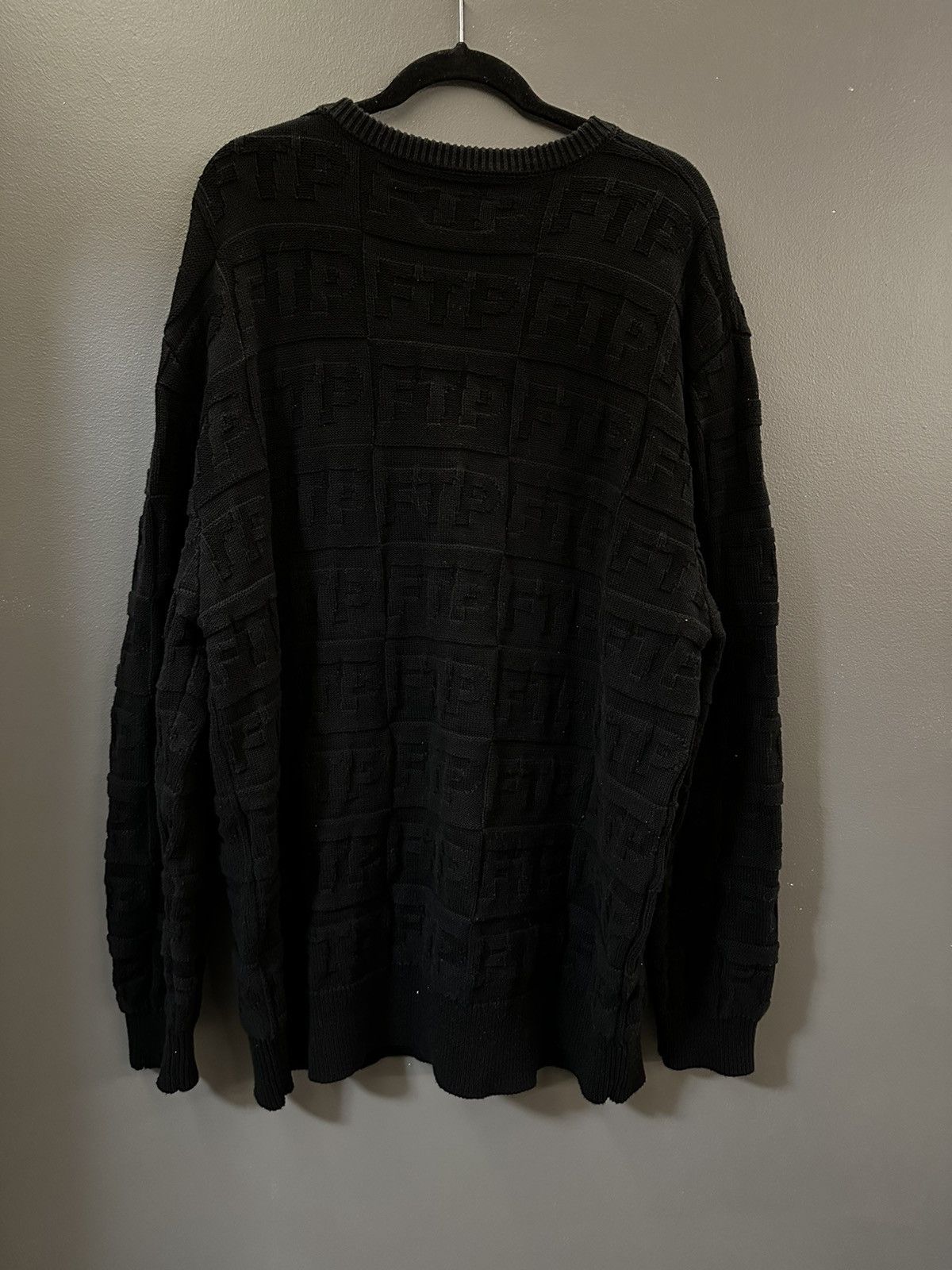 FTP repeat logo knit sweater