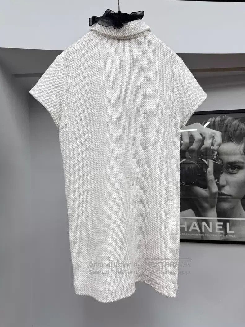Chanel Chanel White wooden ear dress Size XS / US 0-2 / IT 36-38 - 3 Thumbnail