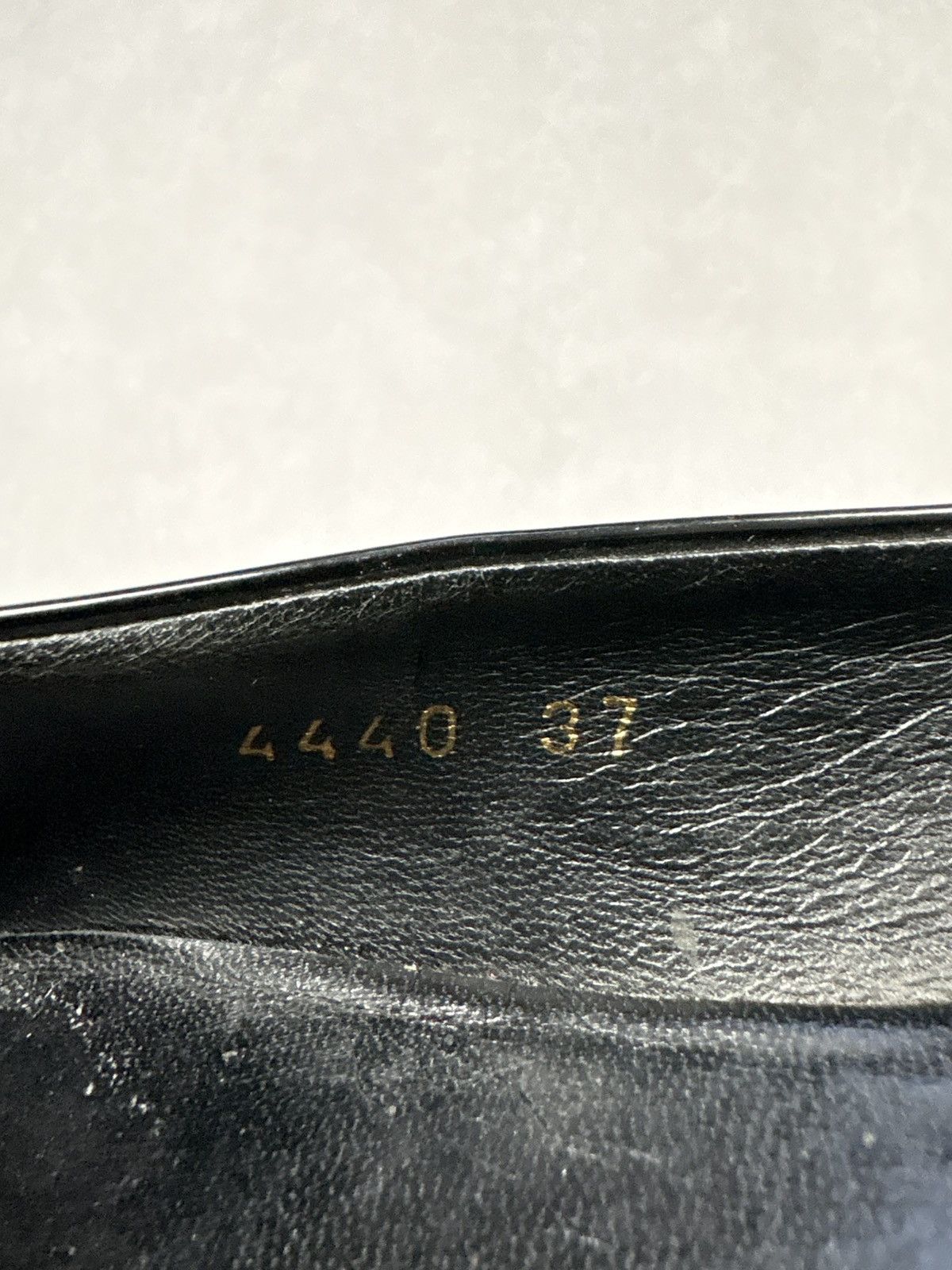Prada Vintage Prada Black Patent Leather Flats Logo Plate Ballet Size US 7 / IT 37 - 19 Thumbnail