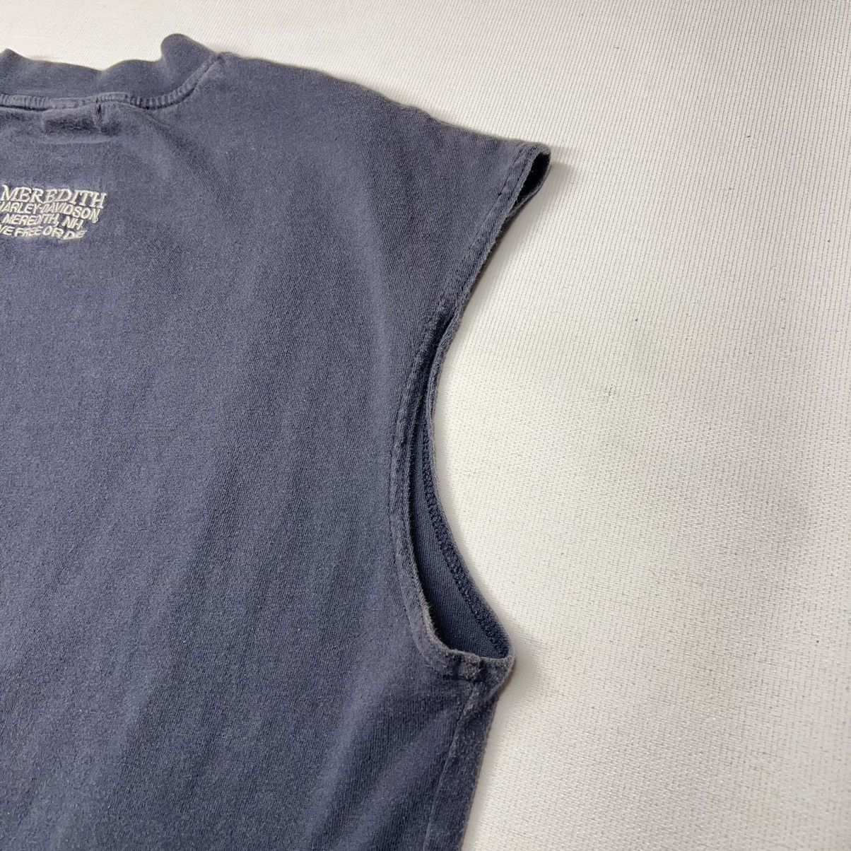 Harley Davidson Harley Davidson Tee Shirt Blue Sleeveless Logo Motorcycle Size US XL / EU 56 / 4 - 14 Thumbnail