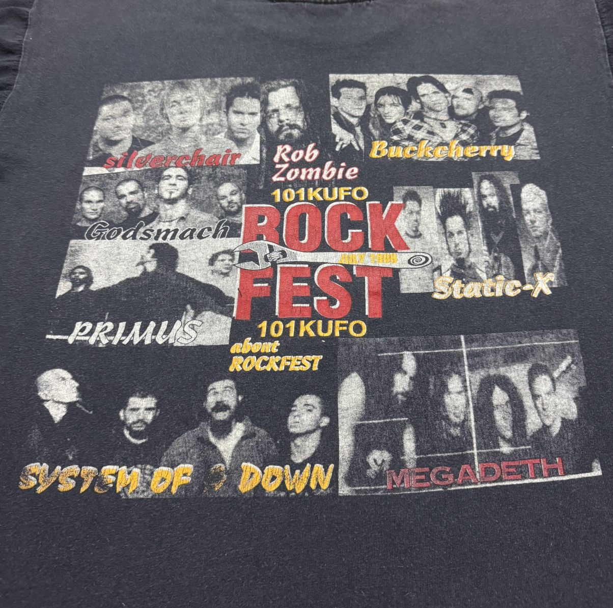 Band Tees × Vintage Vintage 90’s Rock Fest 101 Kufo Size US XL / EU 56 / 4 - 6 Thumbnail