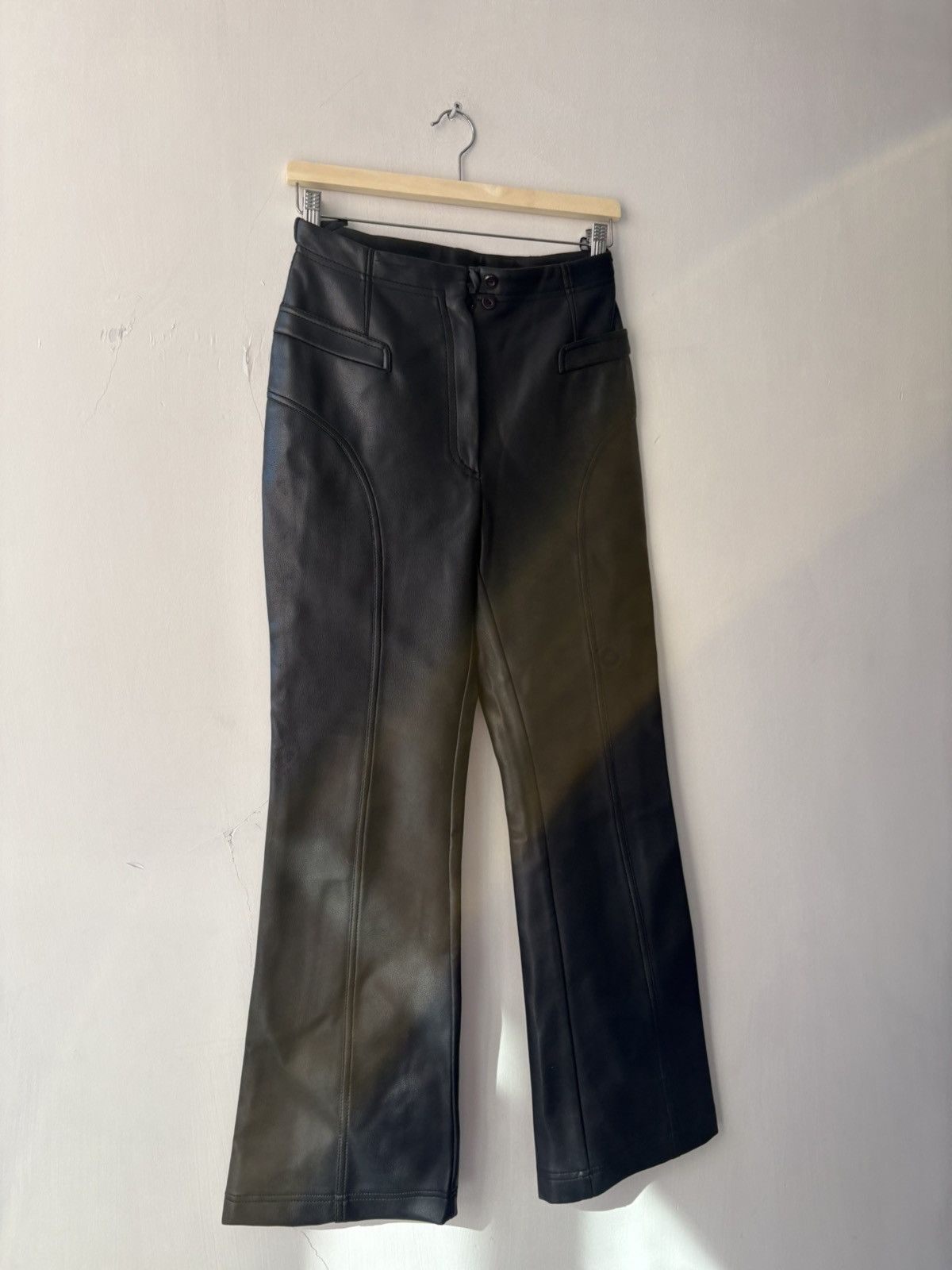 Vintage Vintage leather trousers Size 26" / US 2 / IT 38 - 9 Thumbnail