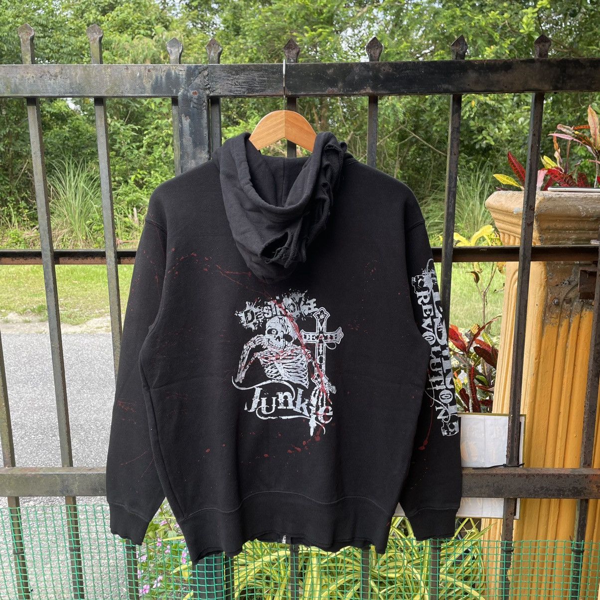 Dream And Destroy × Japanese Brand 🔥🇯🇵Destroy Big Skull Punk Bondage Full Zipper Sweater Hoodie Size US M / EU 48-50 / 2 - 2 Thumbnail