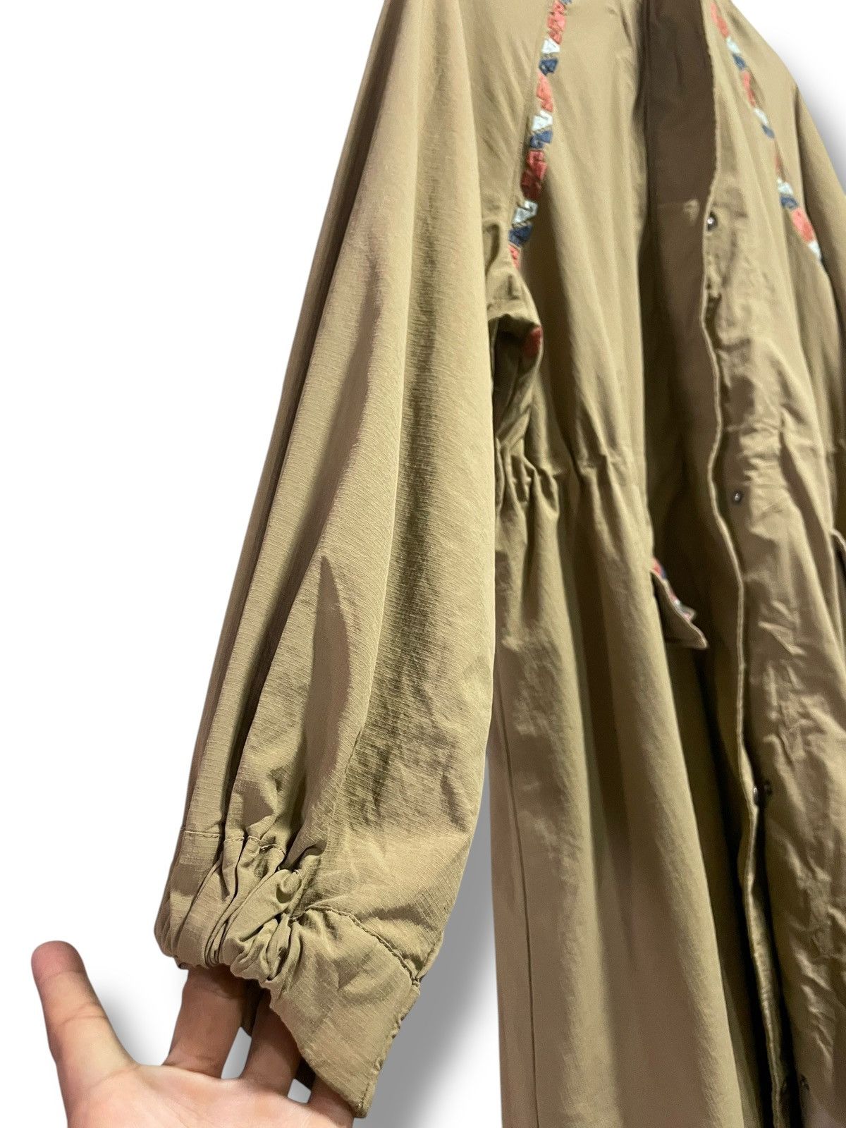 Japanese Brand × Vintage TITI CACA Nylon Long Outer Coat (72) Size ONE SIZE - 4 Thumbnail