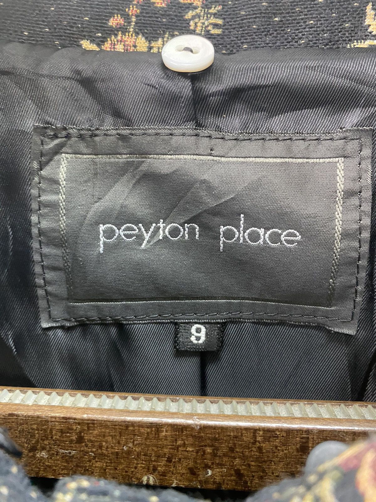 If Six Was Nine Japanese Fashion Peyton Place Black Floral Trench Coat Size S / US 4 / IT 40 - 11 Thumbnail