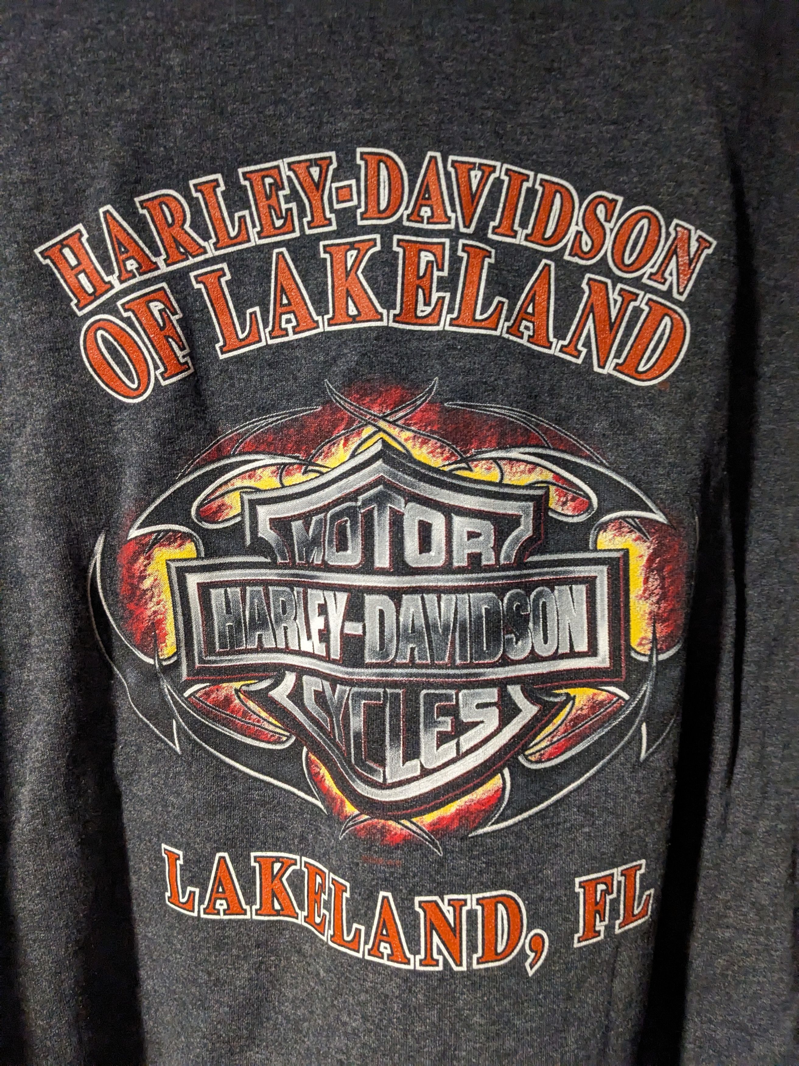 Harley Davidson × Vintage Vintage Y2K Harley Davidson Motorcycle Full Zip Hoodie Size US XXL / EU 58 / 5 - 10 Thumbnail