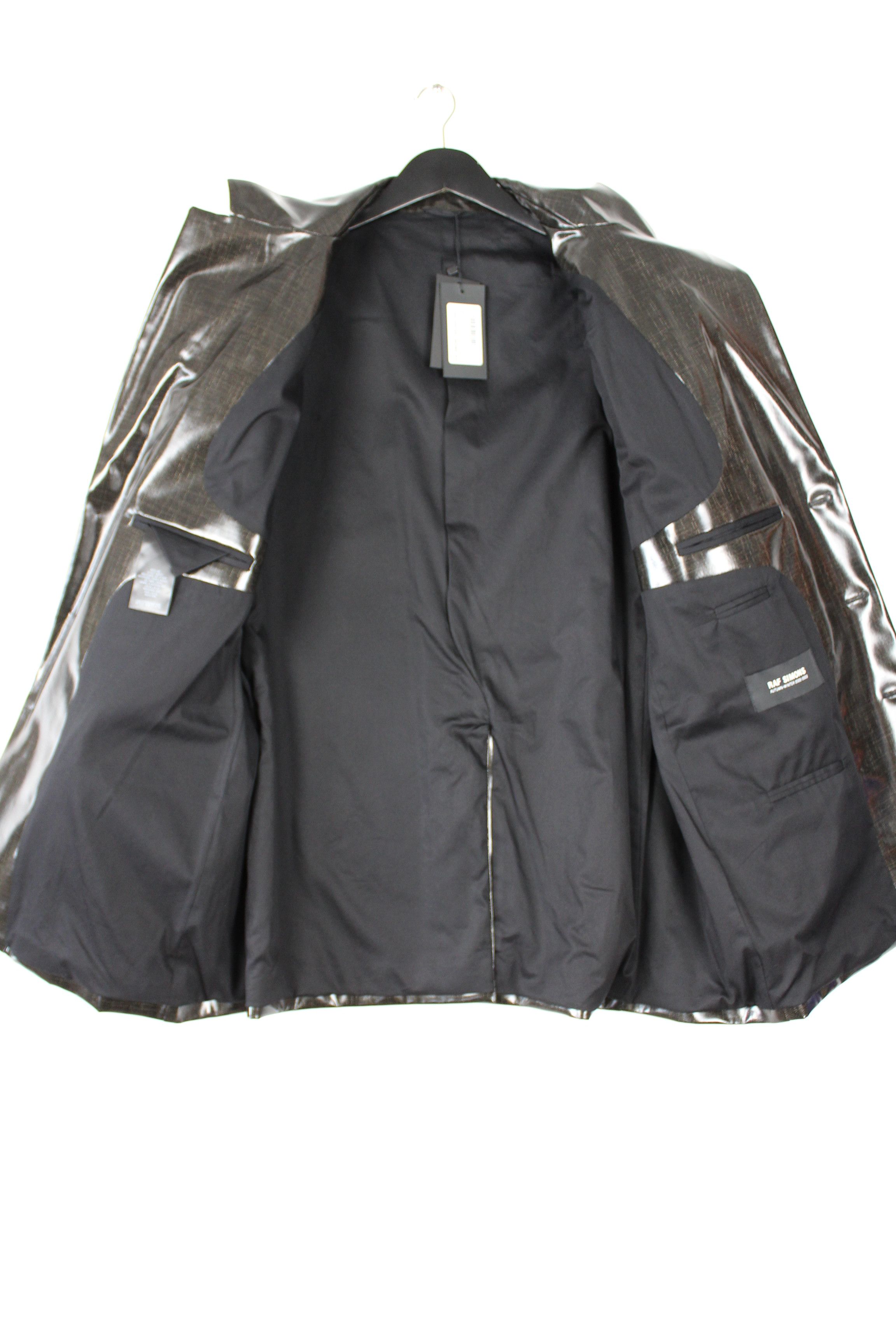 Raf Simons Raf Simons SS22/23 Black Coated Oversized Blazer Size US M / EU 48-50 / 2 - 6 Thumbnail