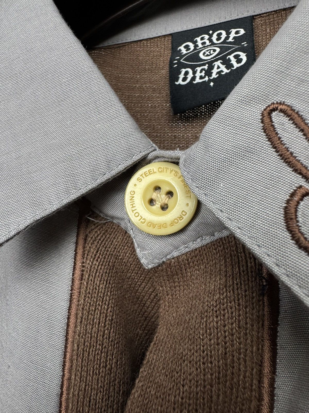 Drop Dead Drop Dead knitted button up overshirt cardigan sweater Size US XL / EU 56 / 4 - 7 Thumbnail