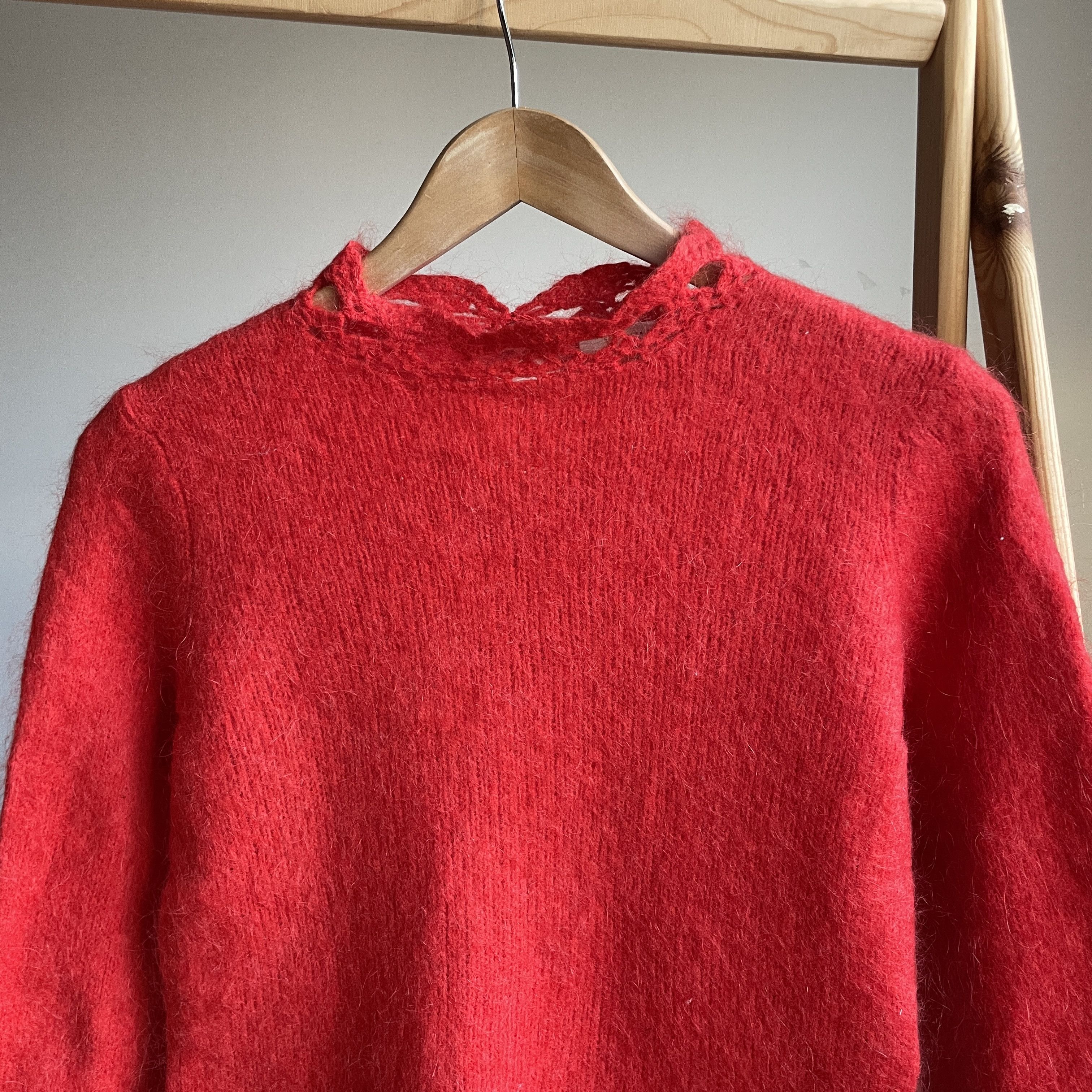 Sezane Sezane Balloon Sleeves Monair Wool Blend Womens Sweater Size XS / US 0-2 / IT 36-38 - 3 Thumbnail