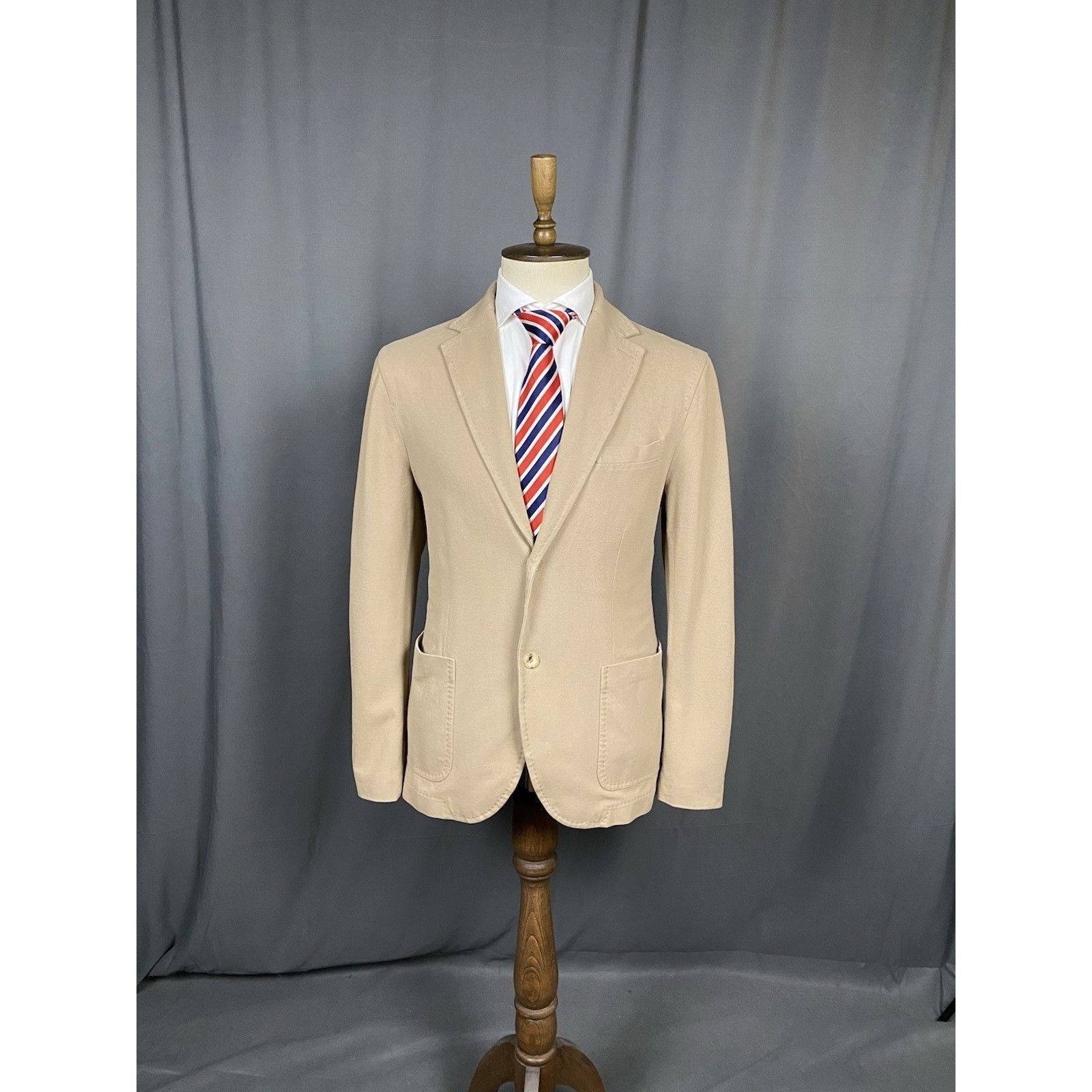 Circolo 1901 MINT! Circolo 1911 Men's Beige Summer Unlined 2-Button Blaze Size 42R - 3 Thumbnail
