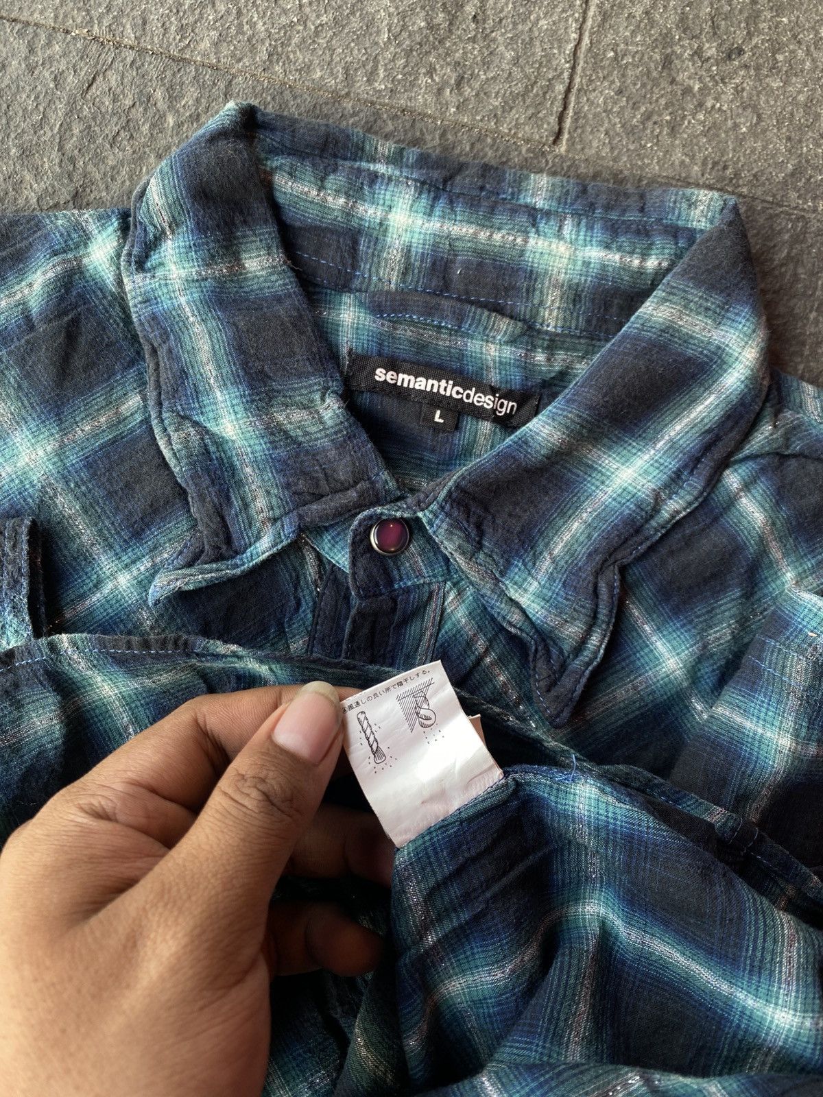 semanticdesign 💸BINDING OFFER💸 SEMANTICDESIGN STONE BUTTON FLANNELSHIRT Size US L / EU 52-54 / 3 - 8 Thumbnail