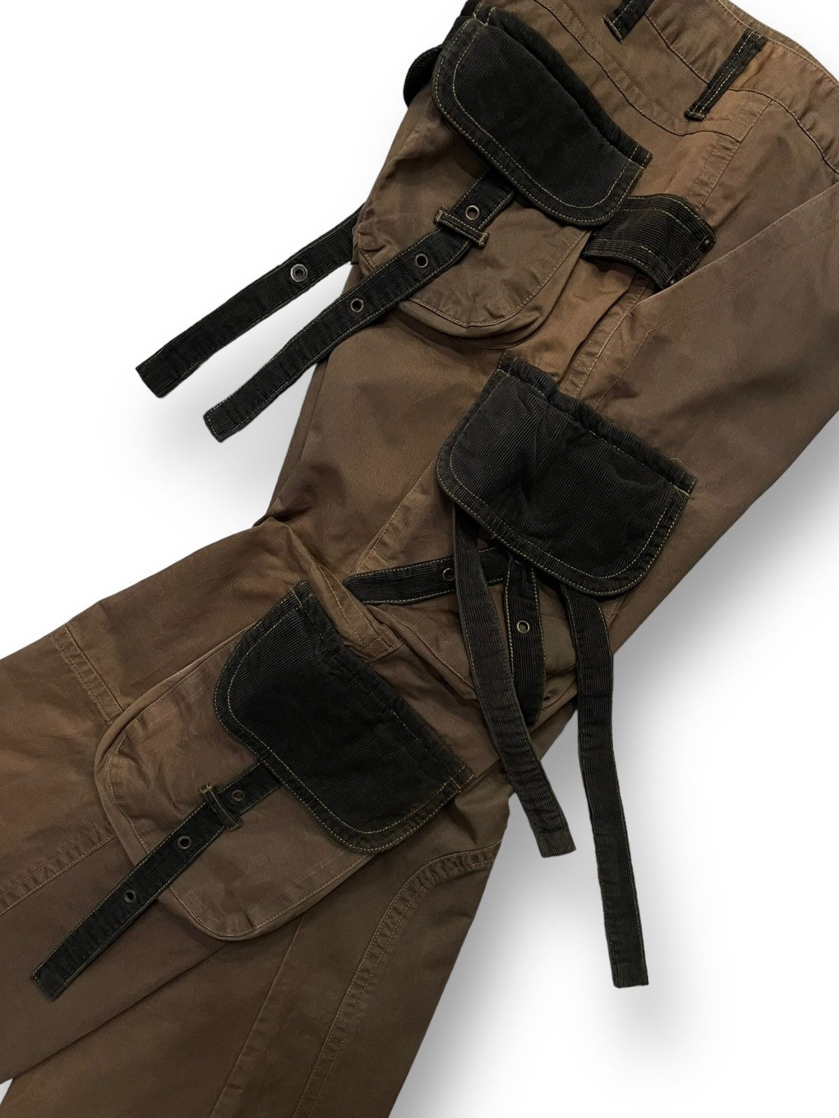 If Six Was Nine × Japanese Brand × Le Grande Bleu (L.G.B.) Bangbang Predator Bondage Parachute Baggy Thick Cargo Pants Size US 30 / EU 46 - 9 Thumbnail