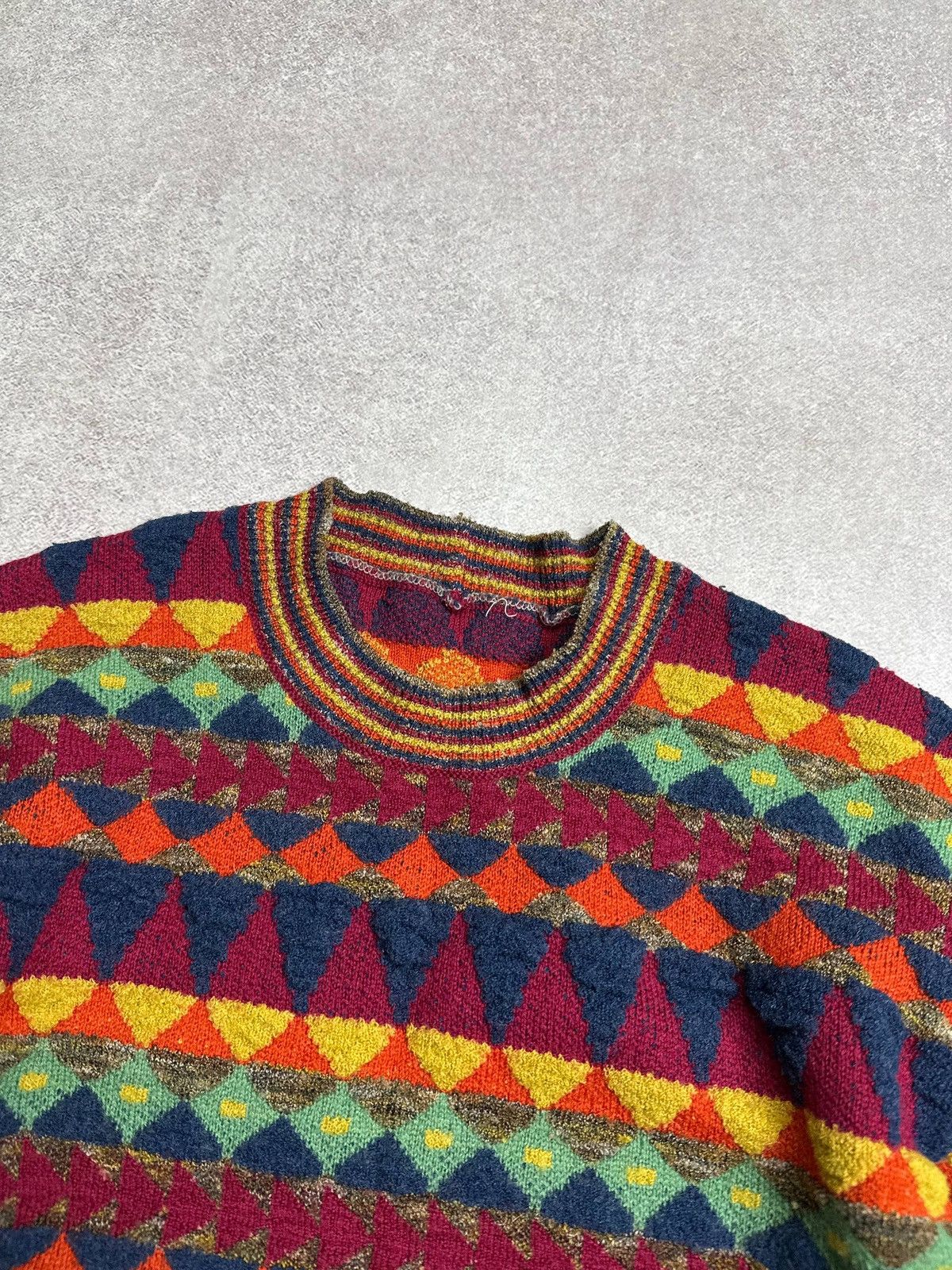 Missoni Vintage 90s Missoni Knit Sweater Coogi Style L Size US L / EU 52-54 / 3 - 3 Thumbnail