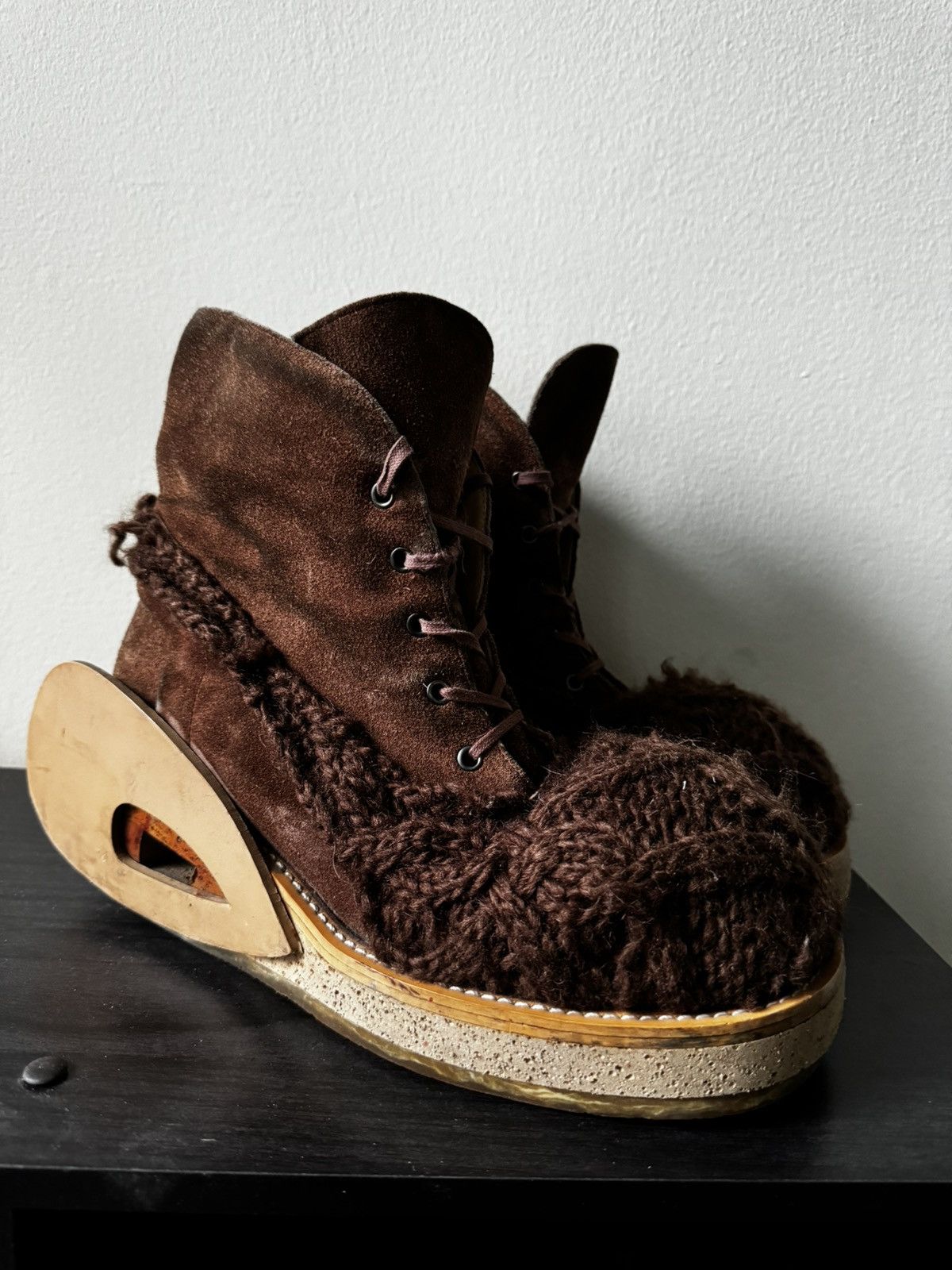 Pre-owned 20471120 Knit Ski Boots
