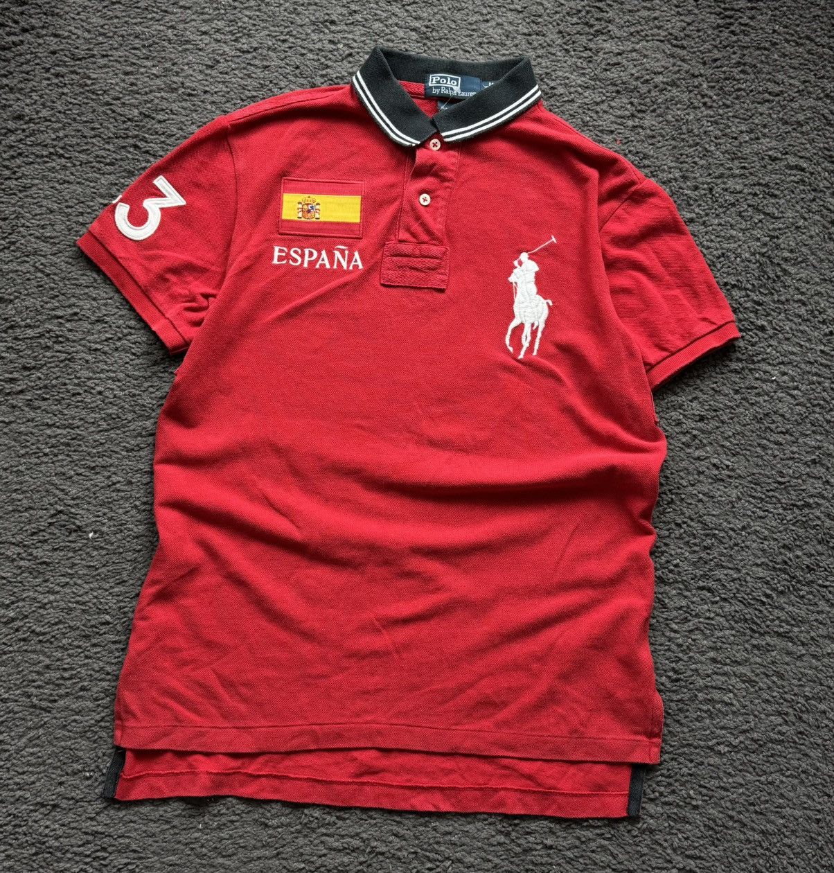 Polo Ralph Lauren Polo Ralph Lauren espana polo t shirt vintage Size US M / EU 48-50 / 2 - 2 Thumbnail