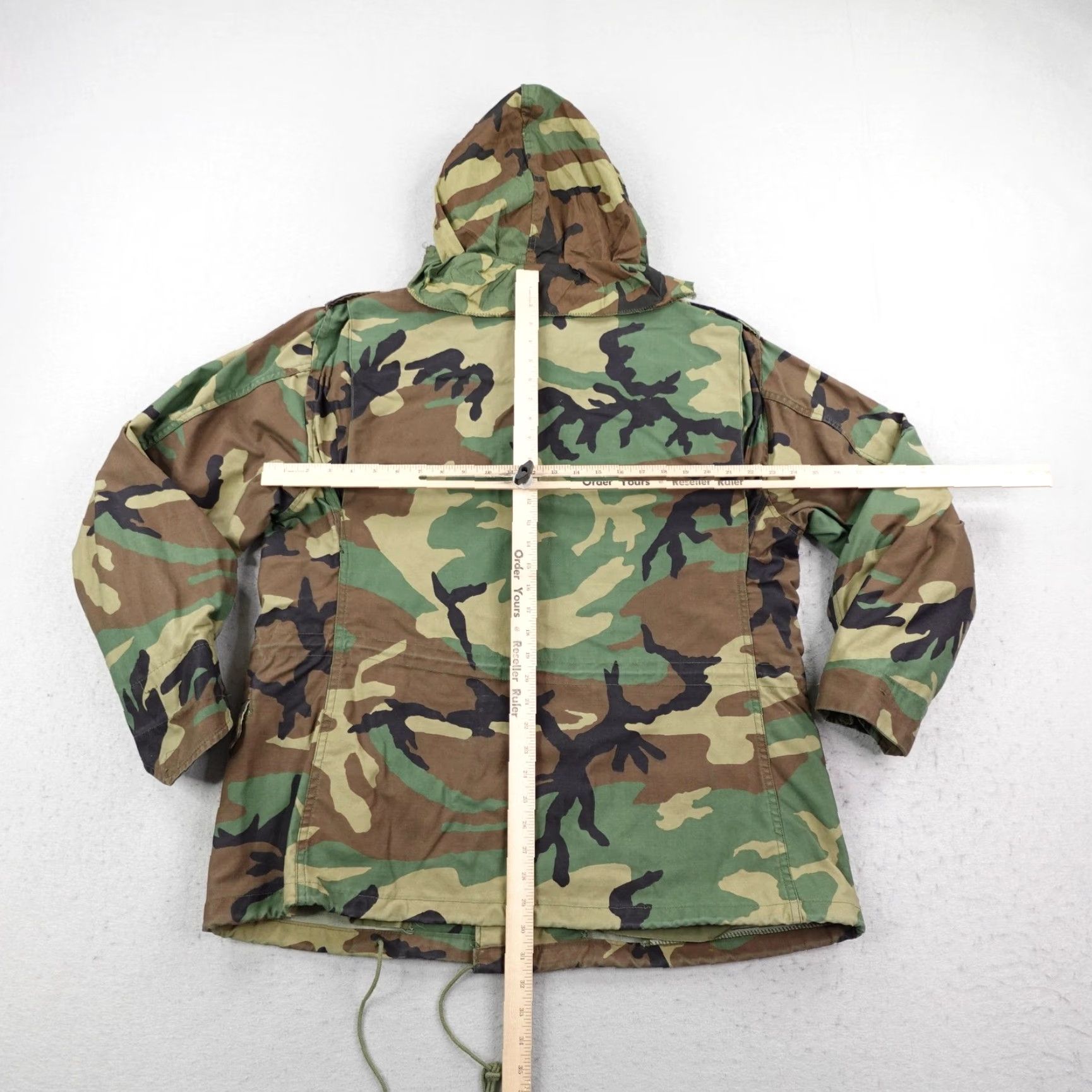 Alpha Industries VINTAGE Alpha Industries Coat Military Jacket Large Woodland Camo Winter Mens L Green 80s Premium Quality Size US L / EU 52-54 / 3 - 6 Thumbnail