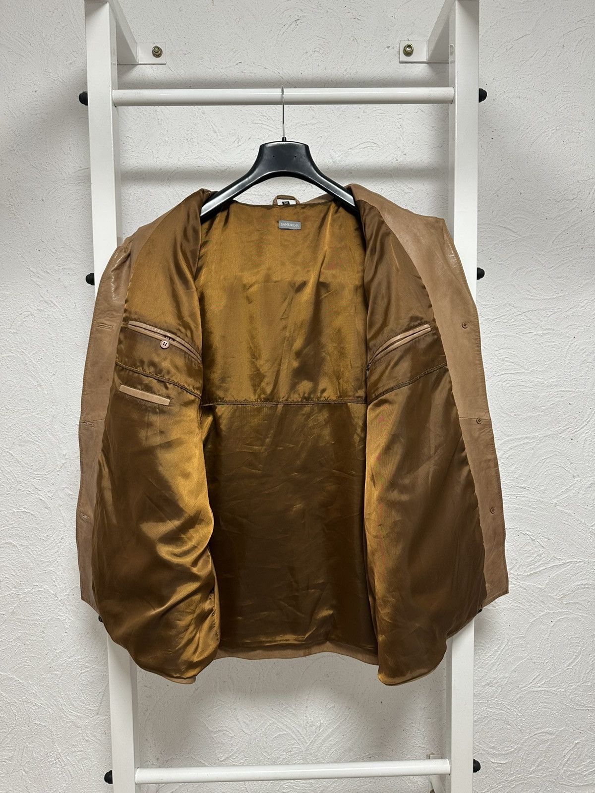 Vintage Vintage Sandro P. Leather Coat XXL Women’s Long Jacket Size XXL / US 16-18 / IT 52-54 - 6 Thumbnail