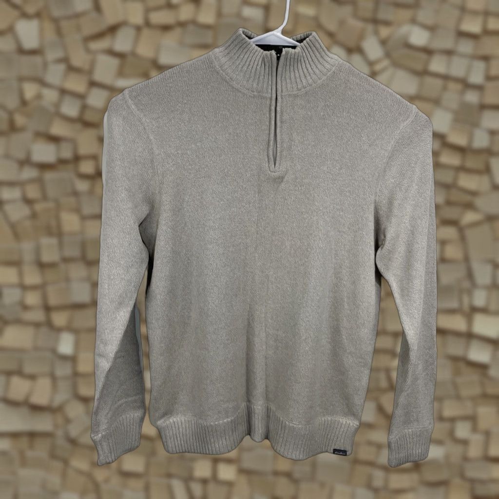 Eddie Bauer VINTAGE Eddie Bauer Knit 1/4 Zip Sweater Mens XL Beige Pullover Adult Size US XL / EU 56 / 4 - 1 Thumbnail